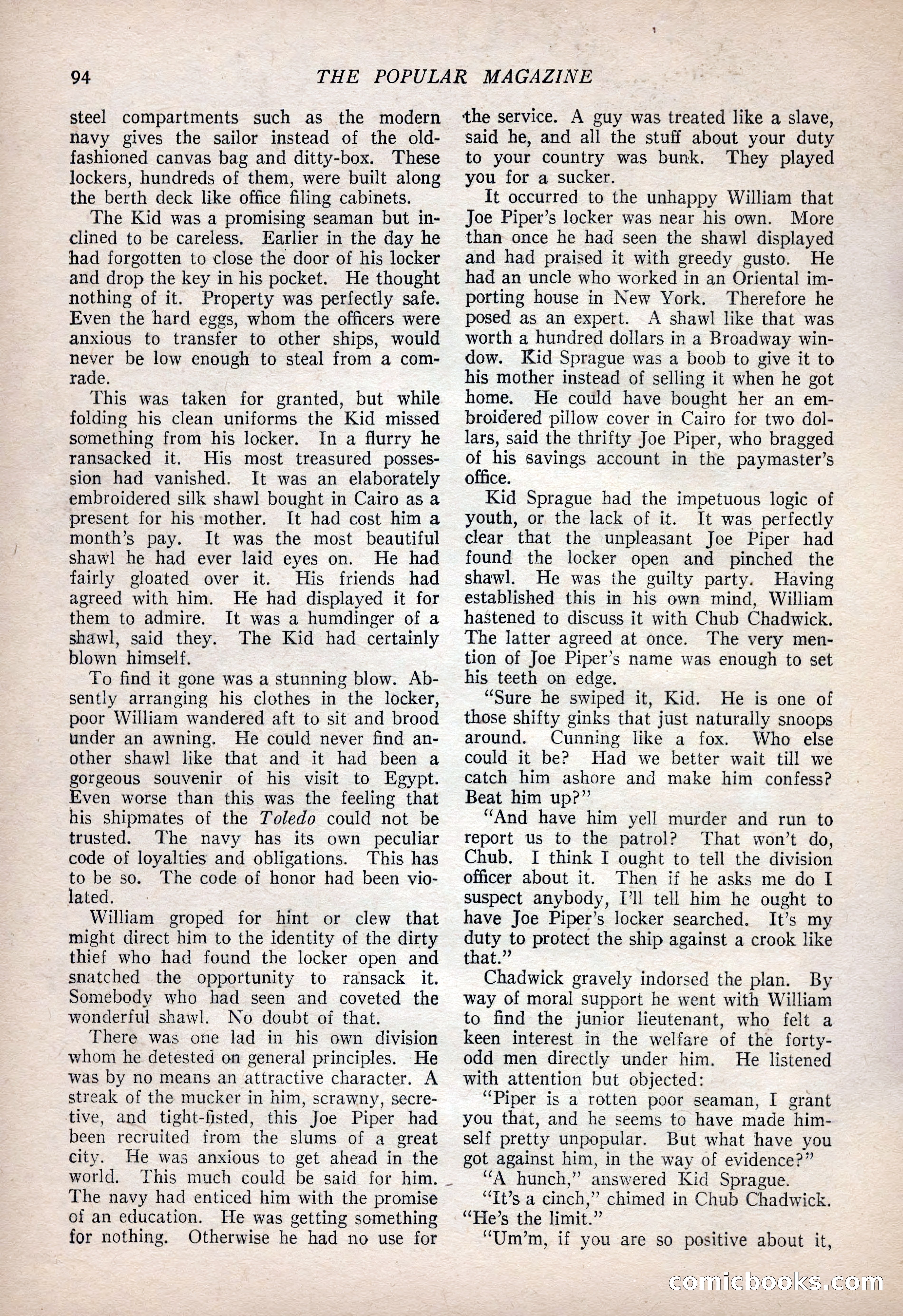 The Popular Magazine, January 7, 1925 — page 104 of 212