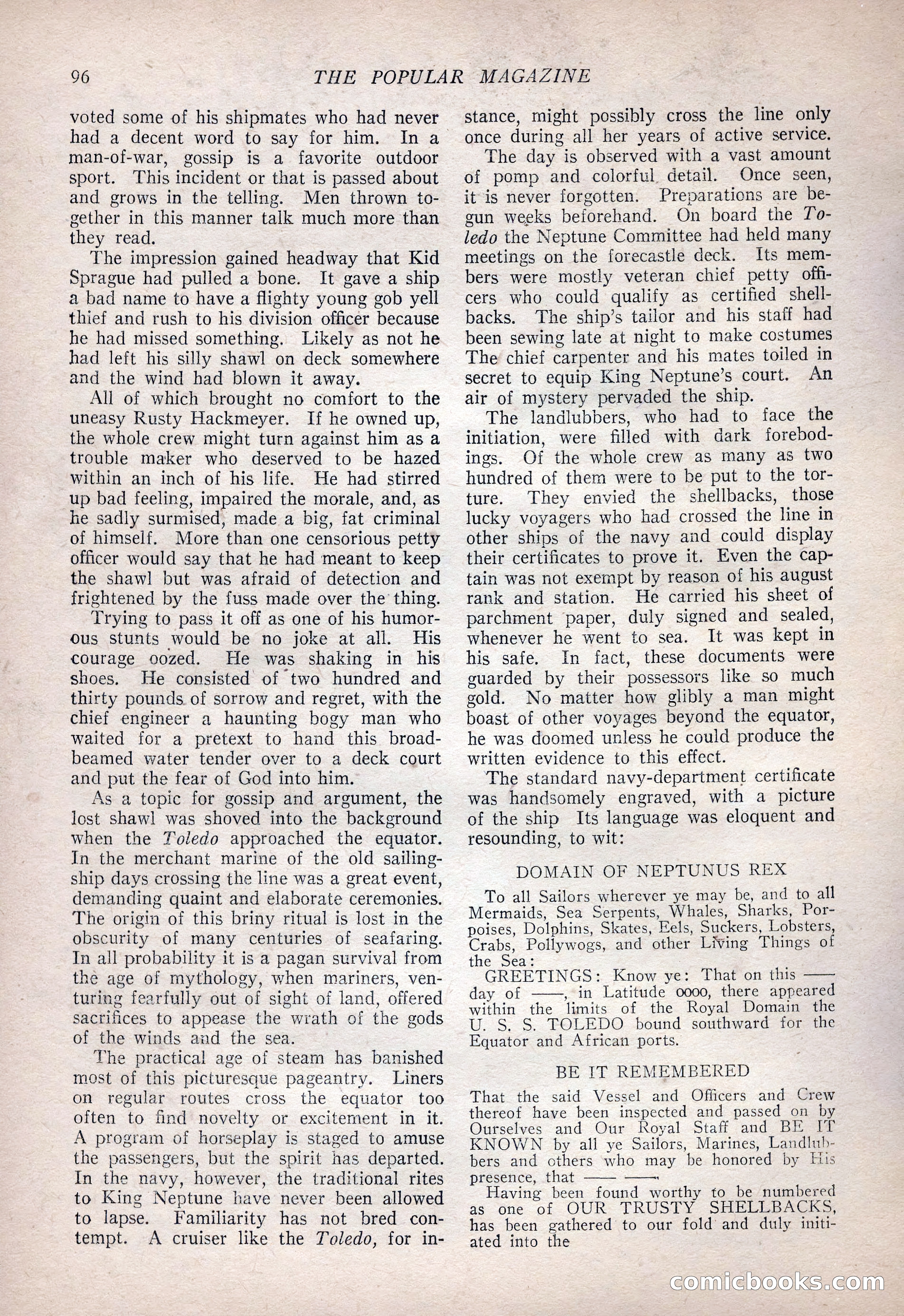 The Popular Magazine, January 7, 1925 — page 106 of 212