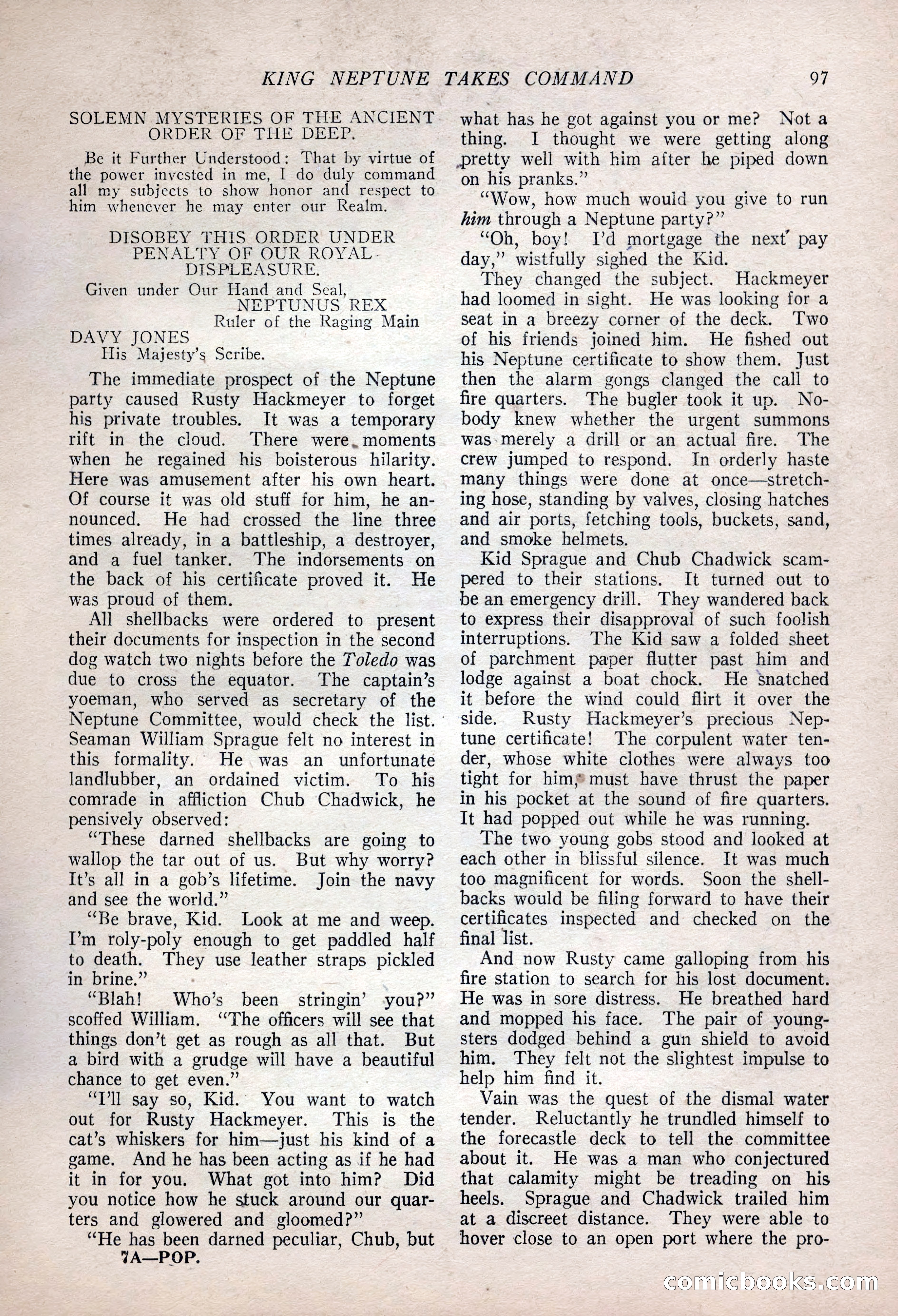 The Popular Magazine, January 7, 1925 — page 107 of 212