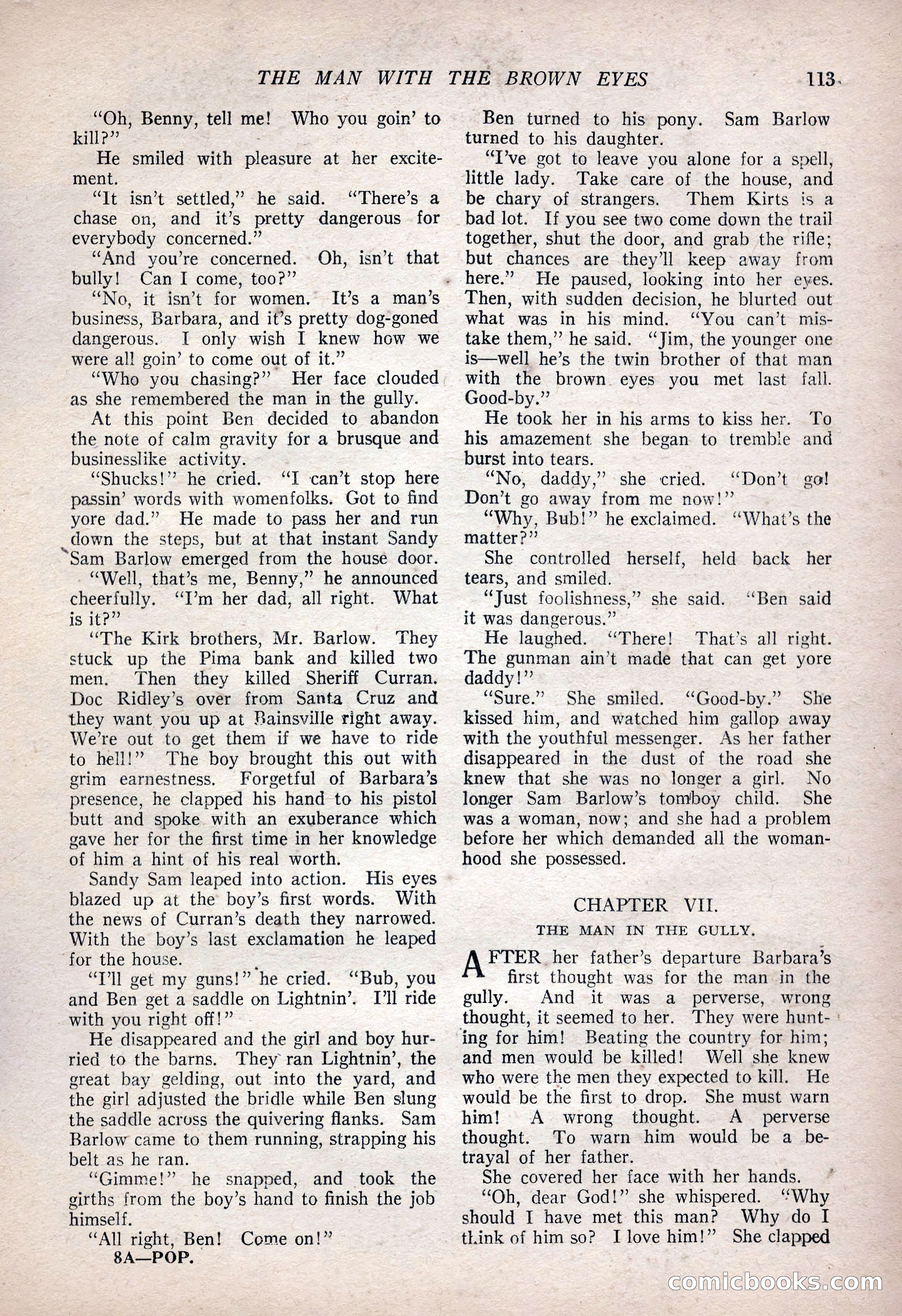 The Popular Magazine, January 7, 1925 — page 123 of 212