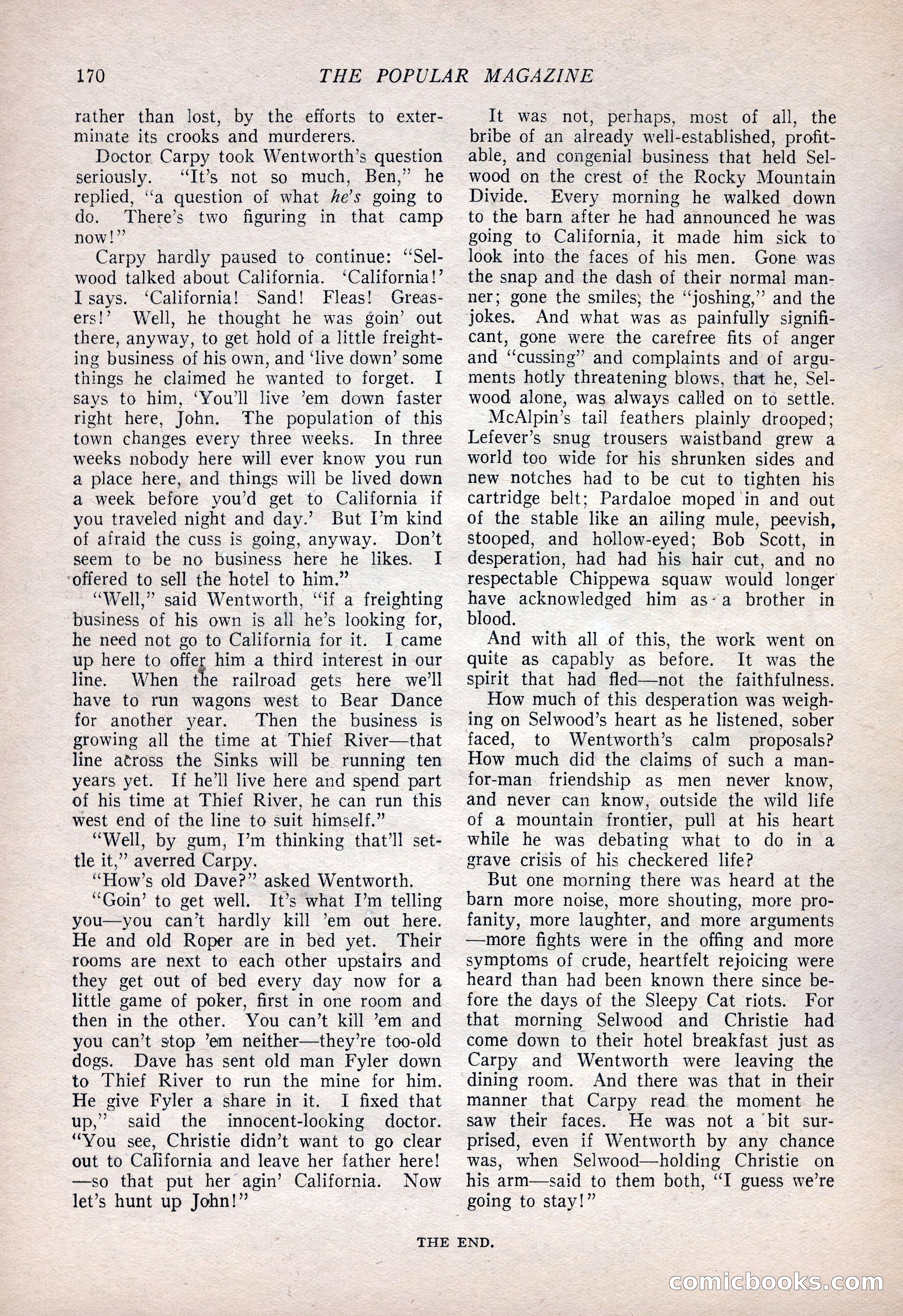 The Popular Magazine, January 7, 1925 — page 180 of 212
