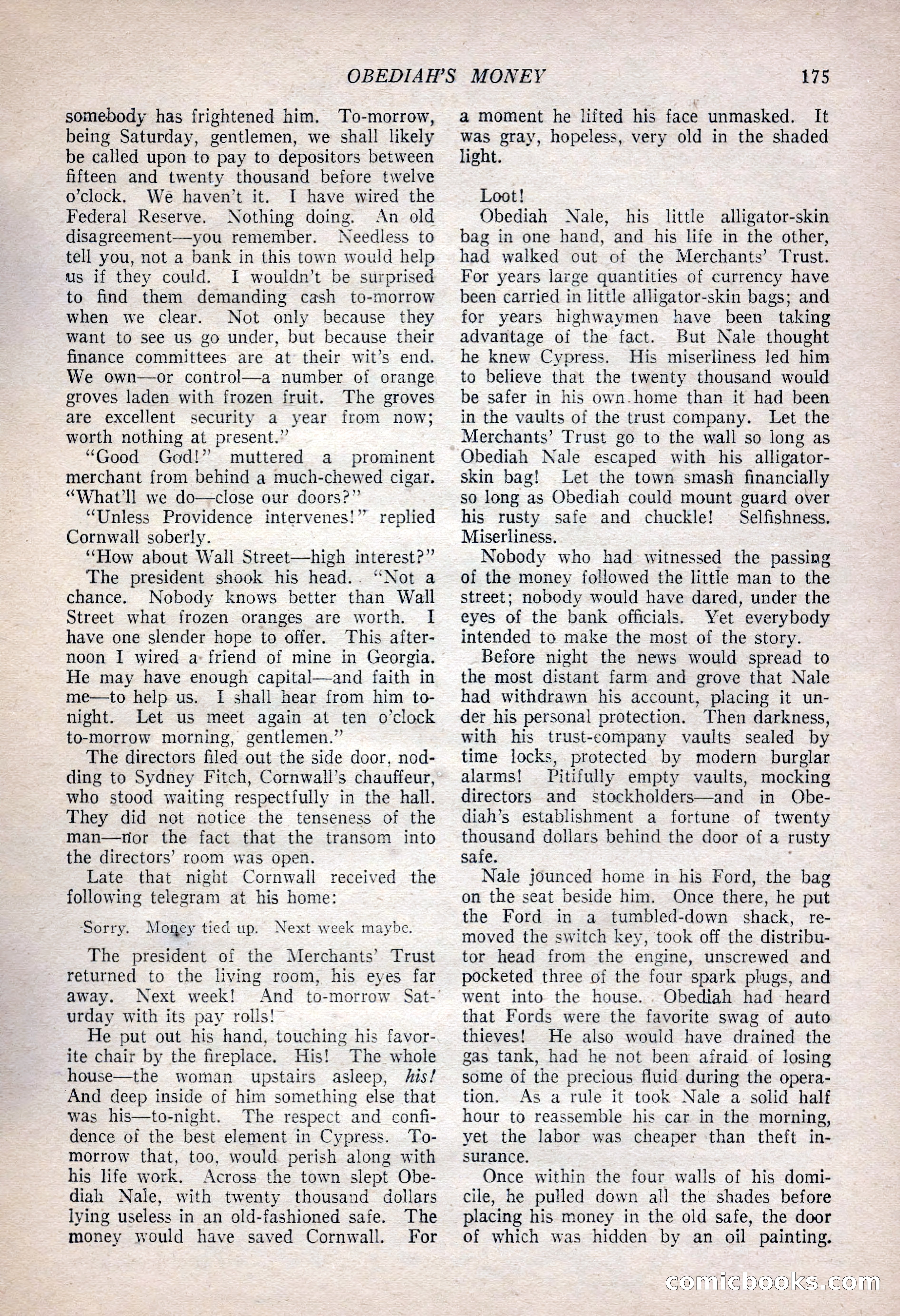 The Popular Magazine, January 7, 1925 — page 185 of 212