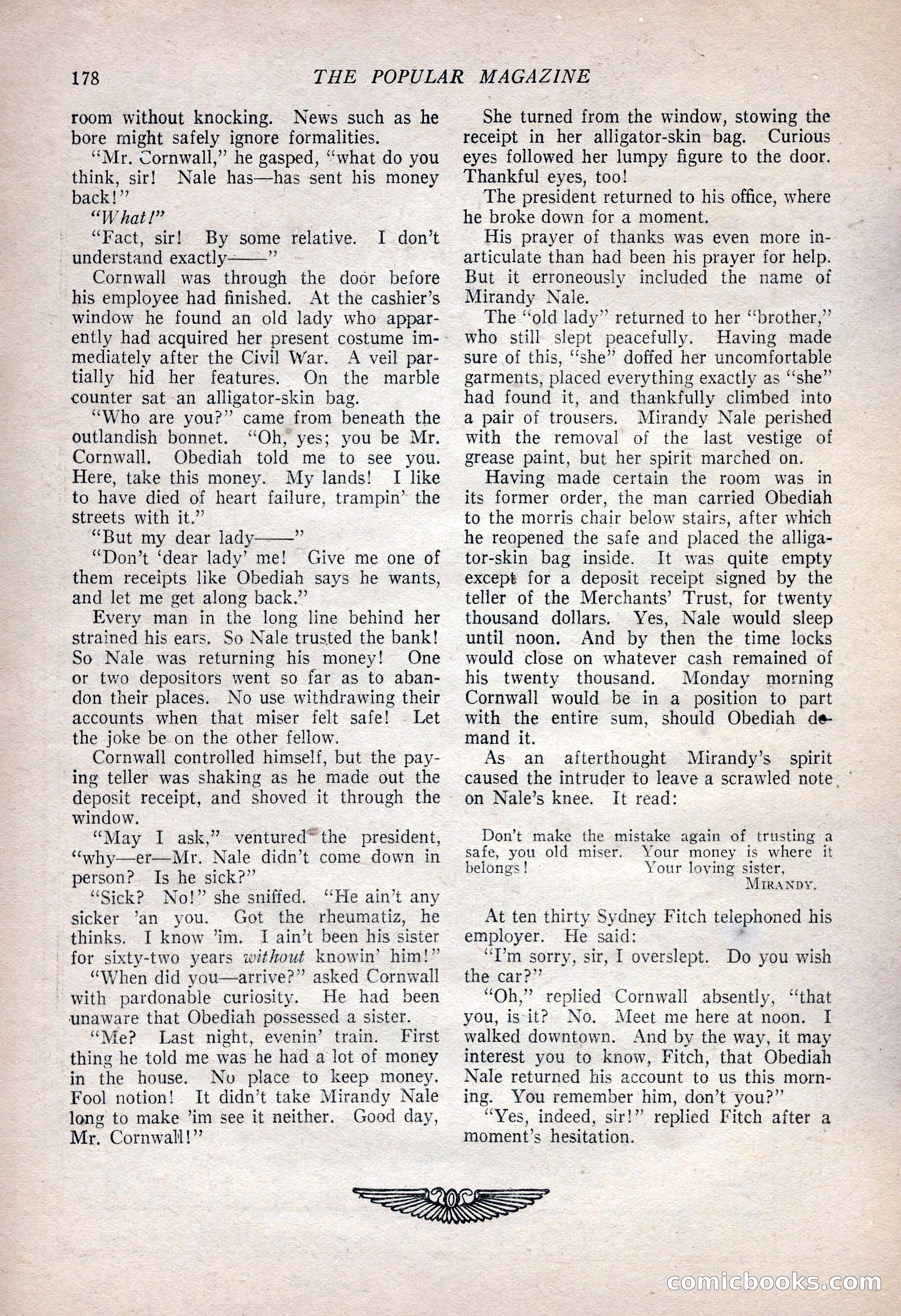 The Popular Magazine, January 7, 1925 — page 188 of 212
