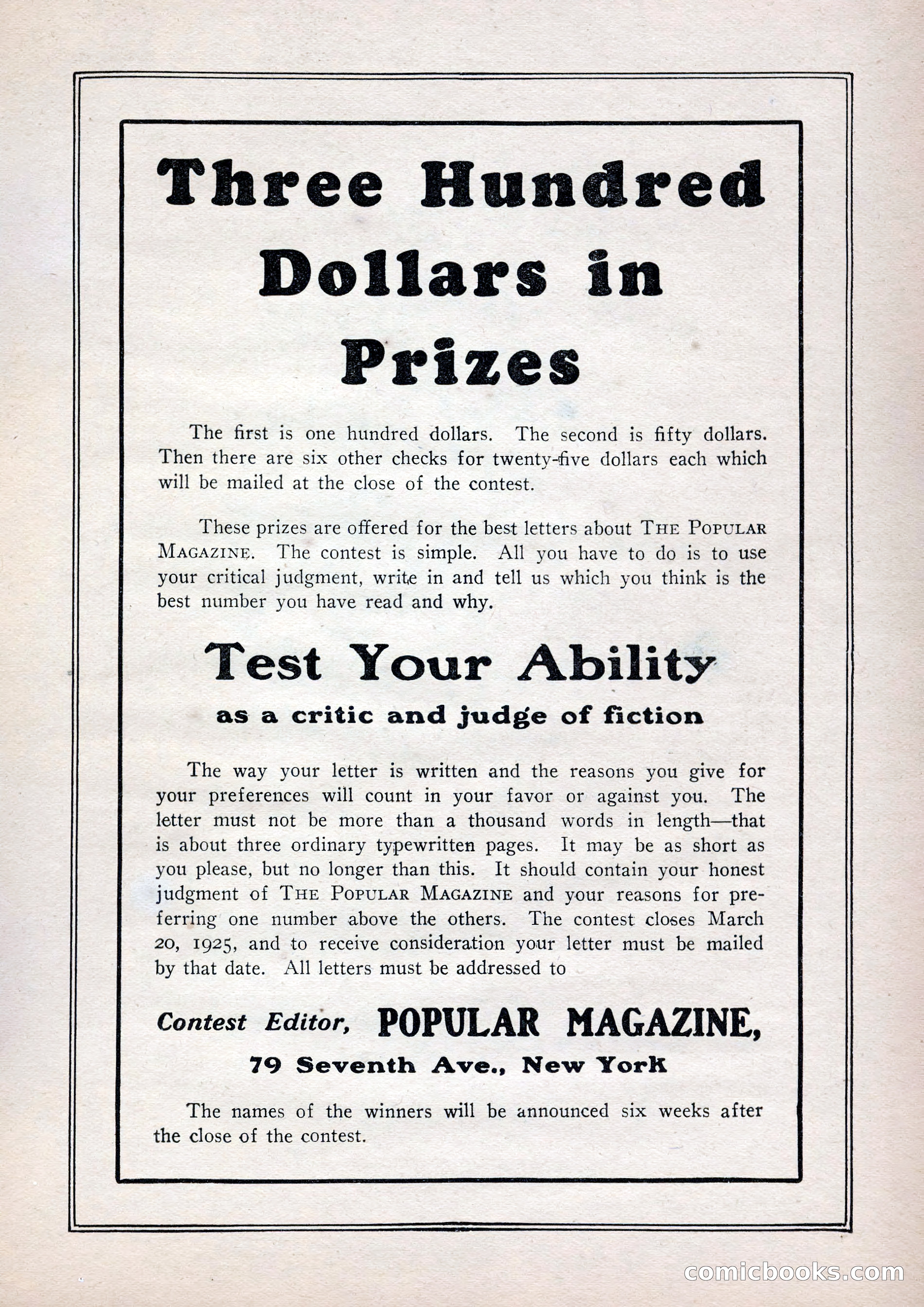 The Popular Magazine, January 7, 1925 — page 189 of 212