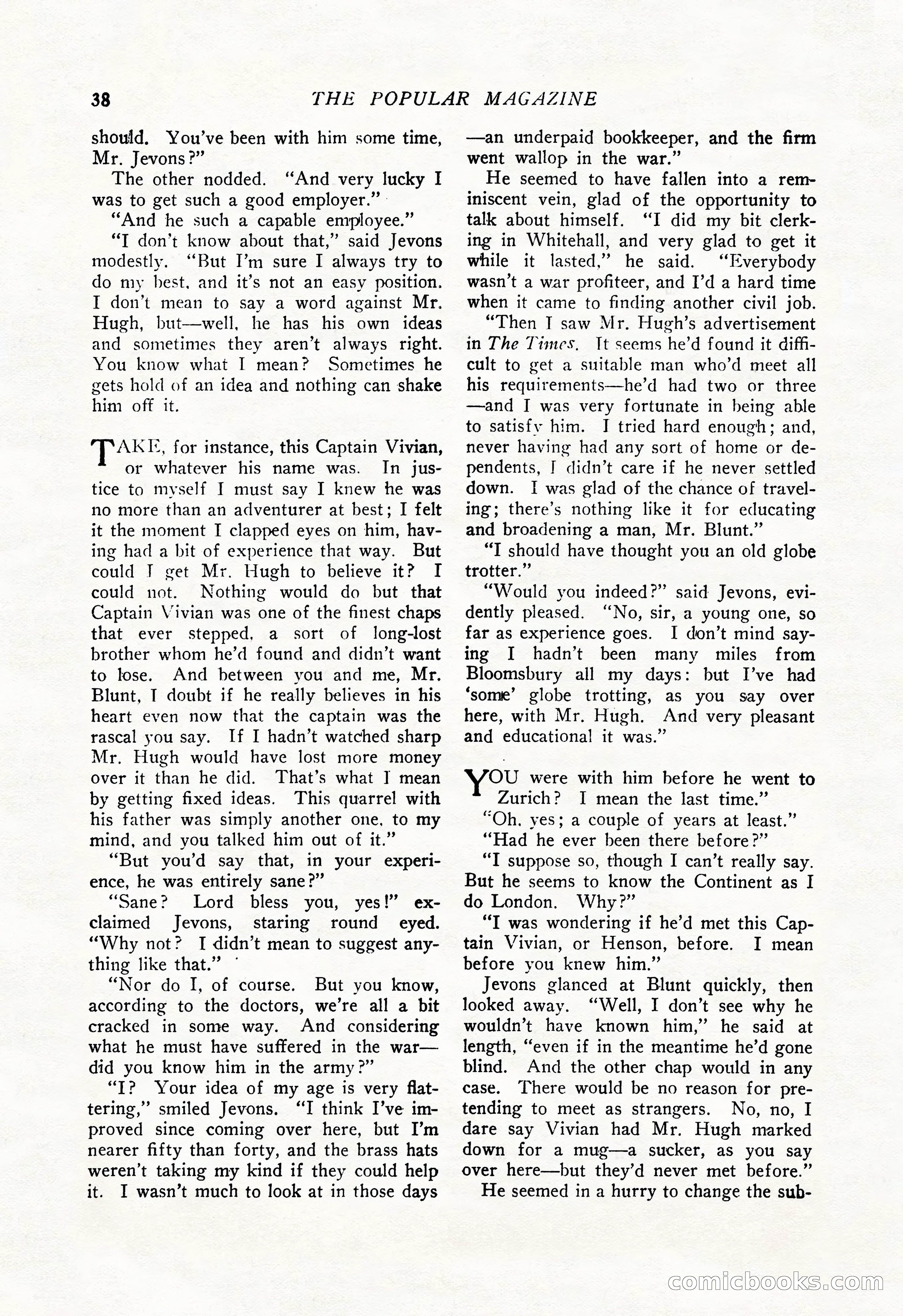 The Popular Magazine, January 20, 1925 — page 40 of 196