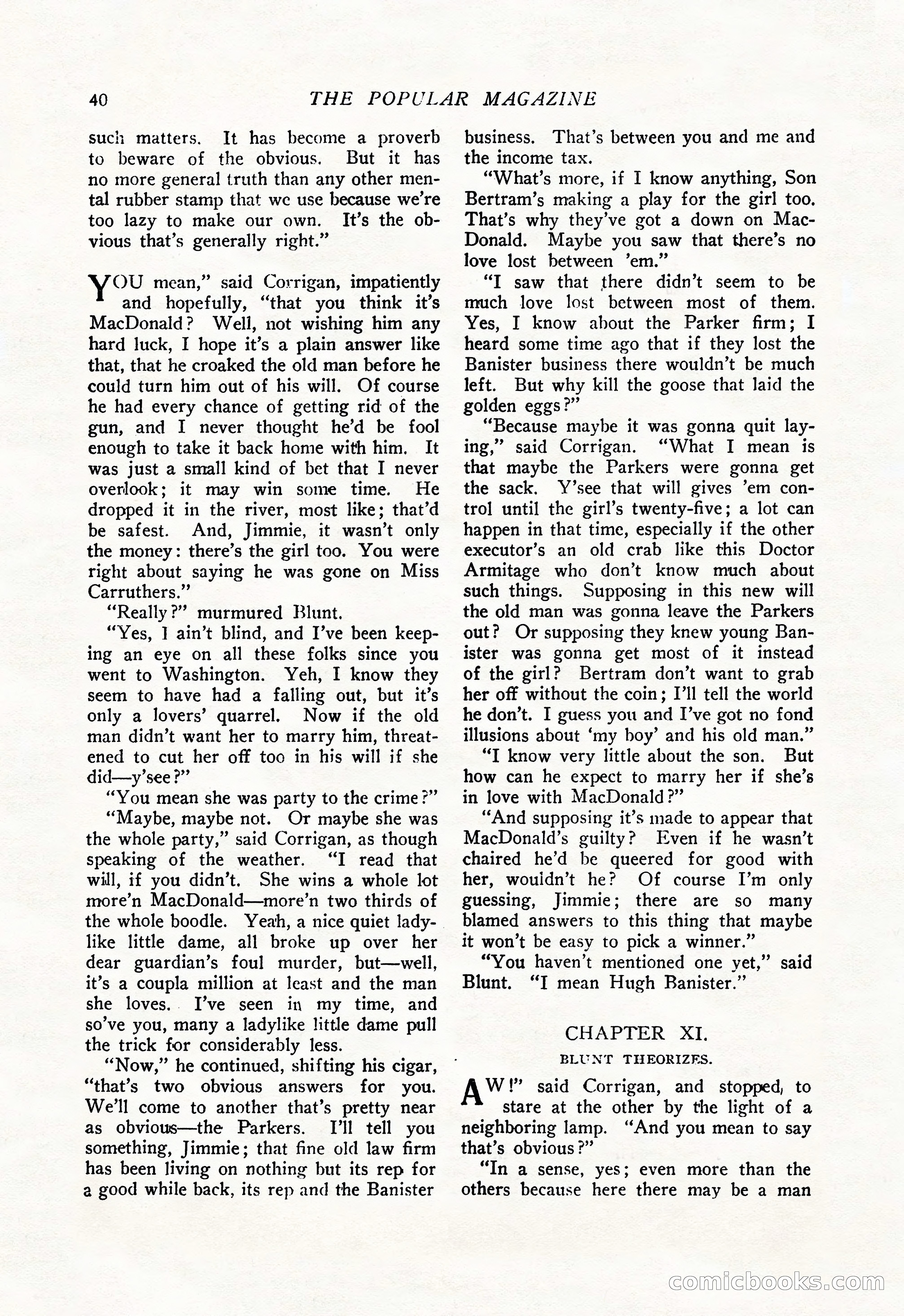 The Popular Magazine, January 20, 1925 — page 42 of 196