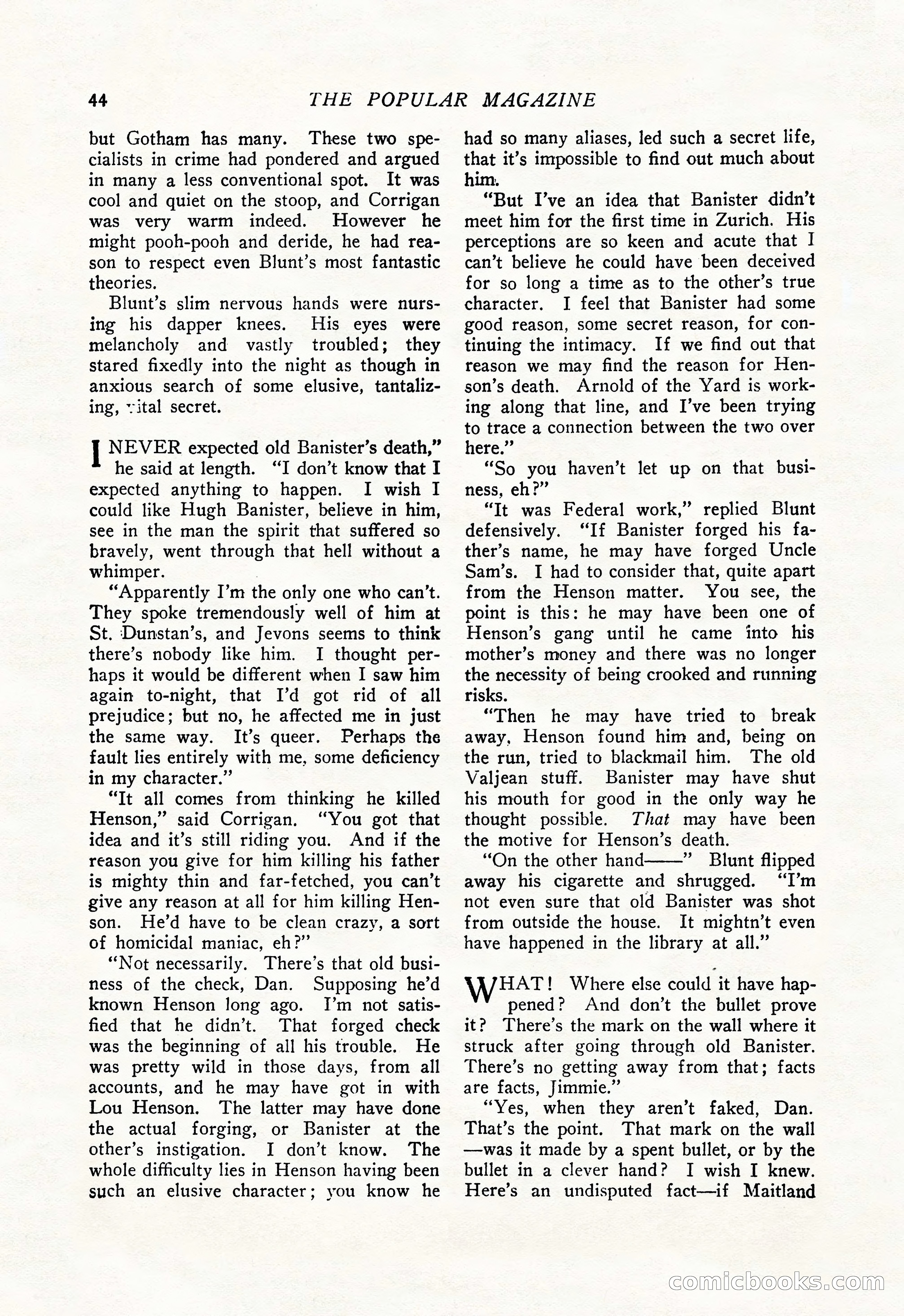 The Popular Magazine, January 20, 1925 — page 46 of 196