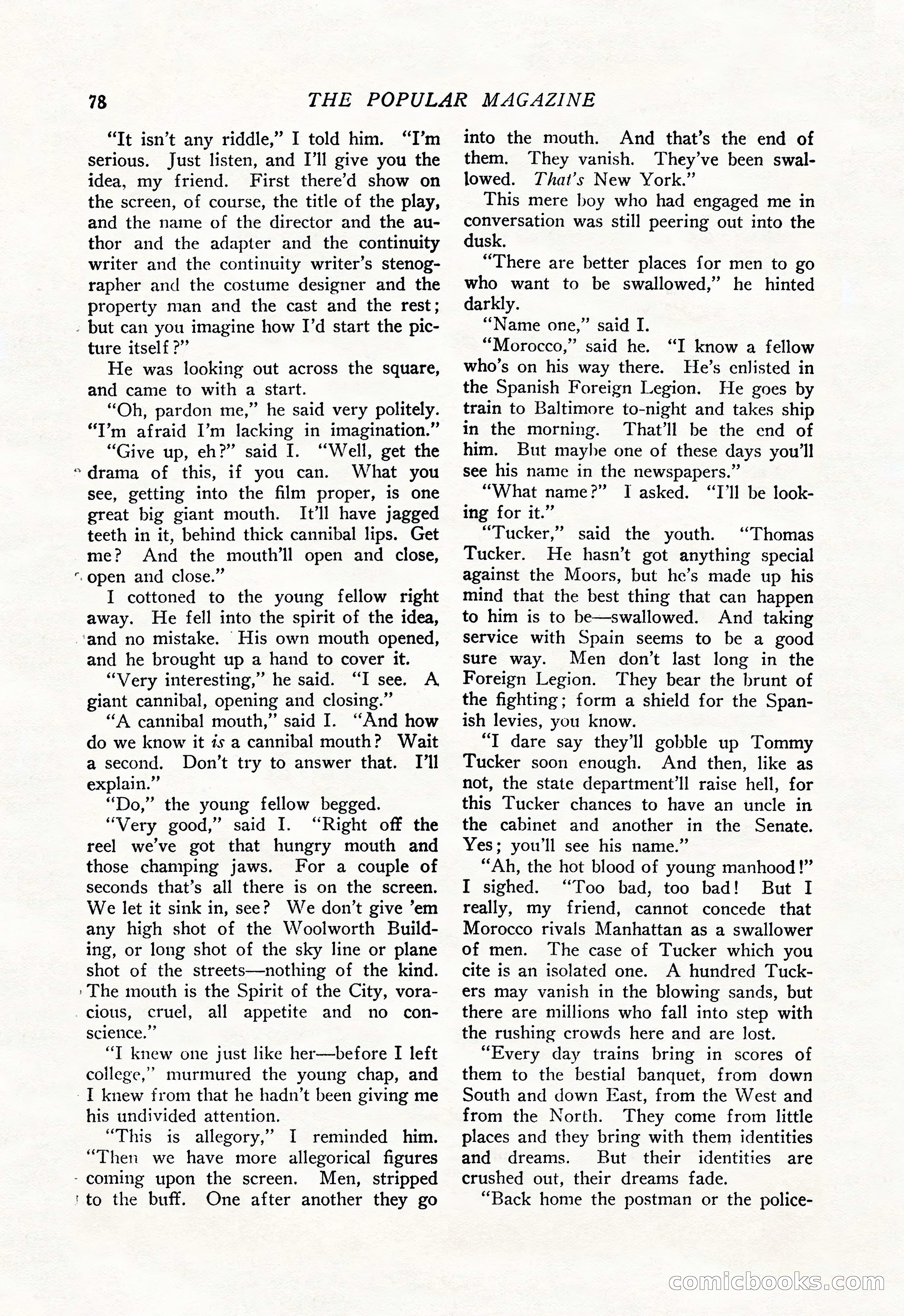 The Popular Magazine, January 20, 1925 — page 80 of 196