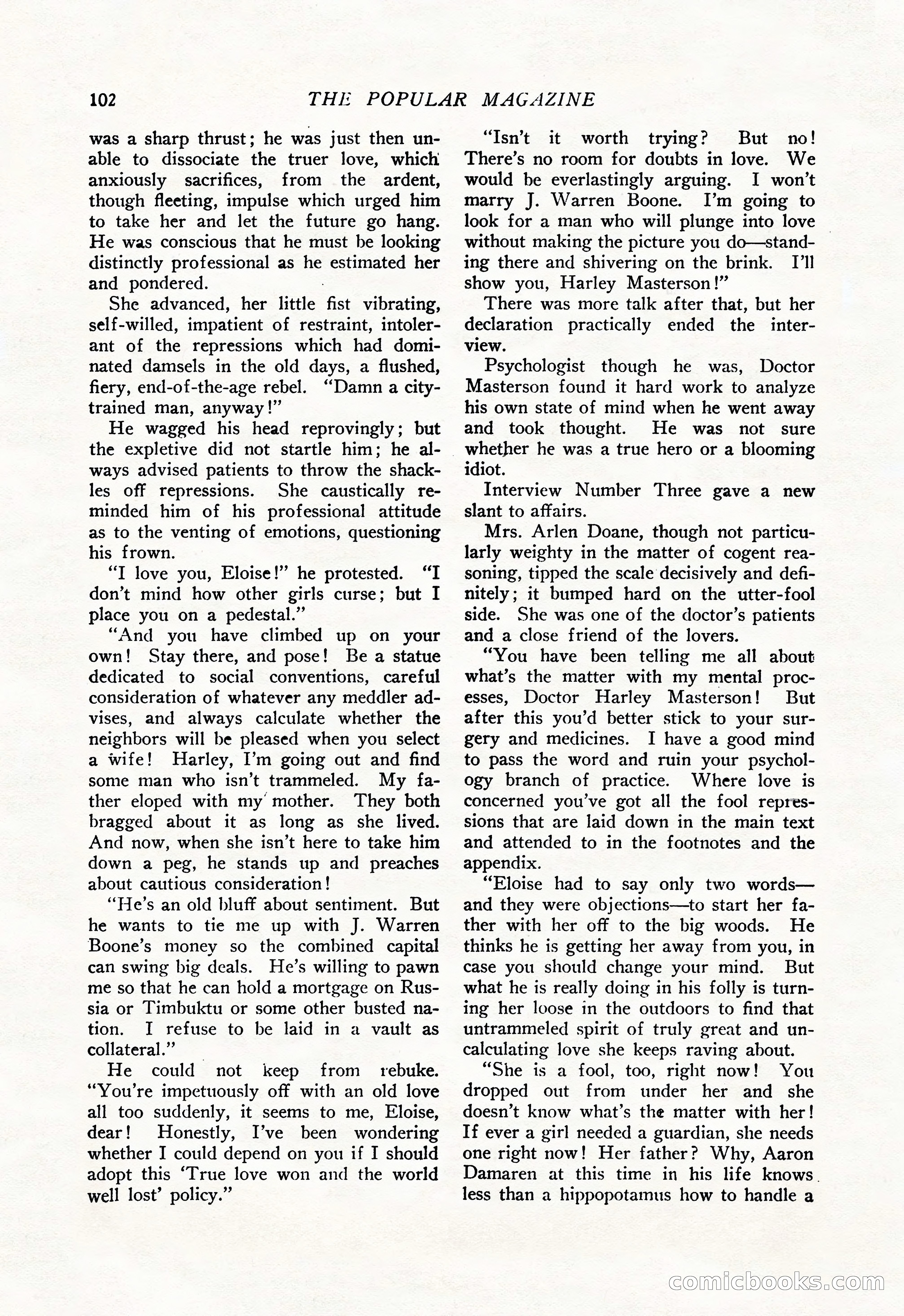 The Popular Magazine, January 20, 1925 — page 104 of 196