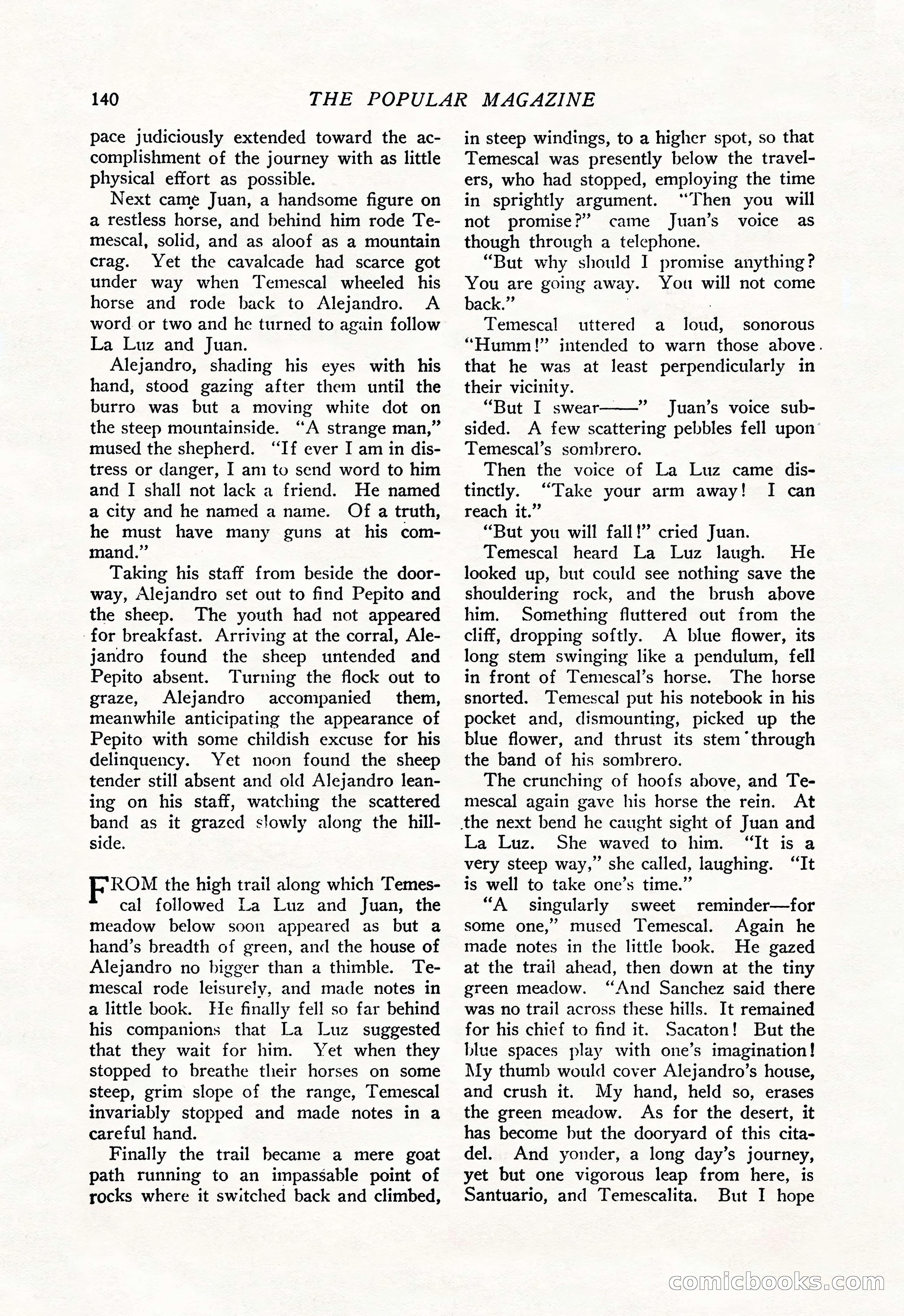 The Popular Magazine, January 20, 1925 — page 142 of 196