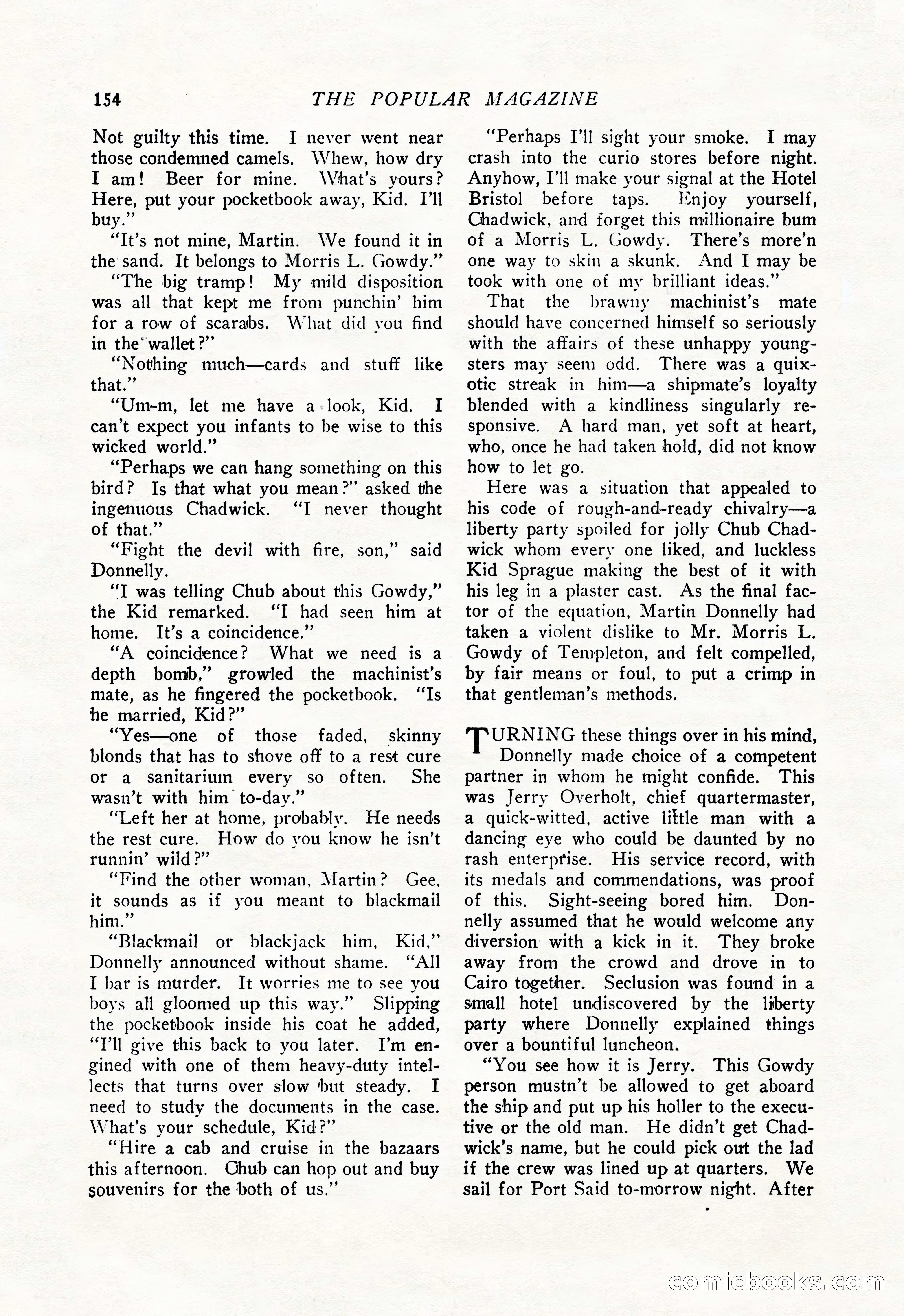 The Popular Magazine, January 20, 1925 — page 156 of 196