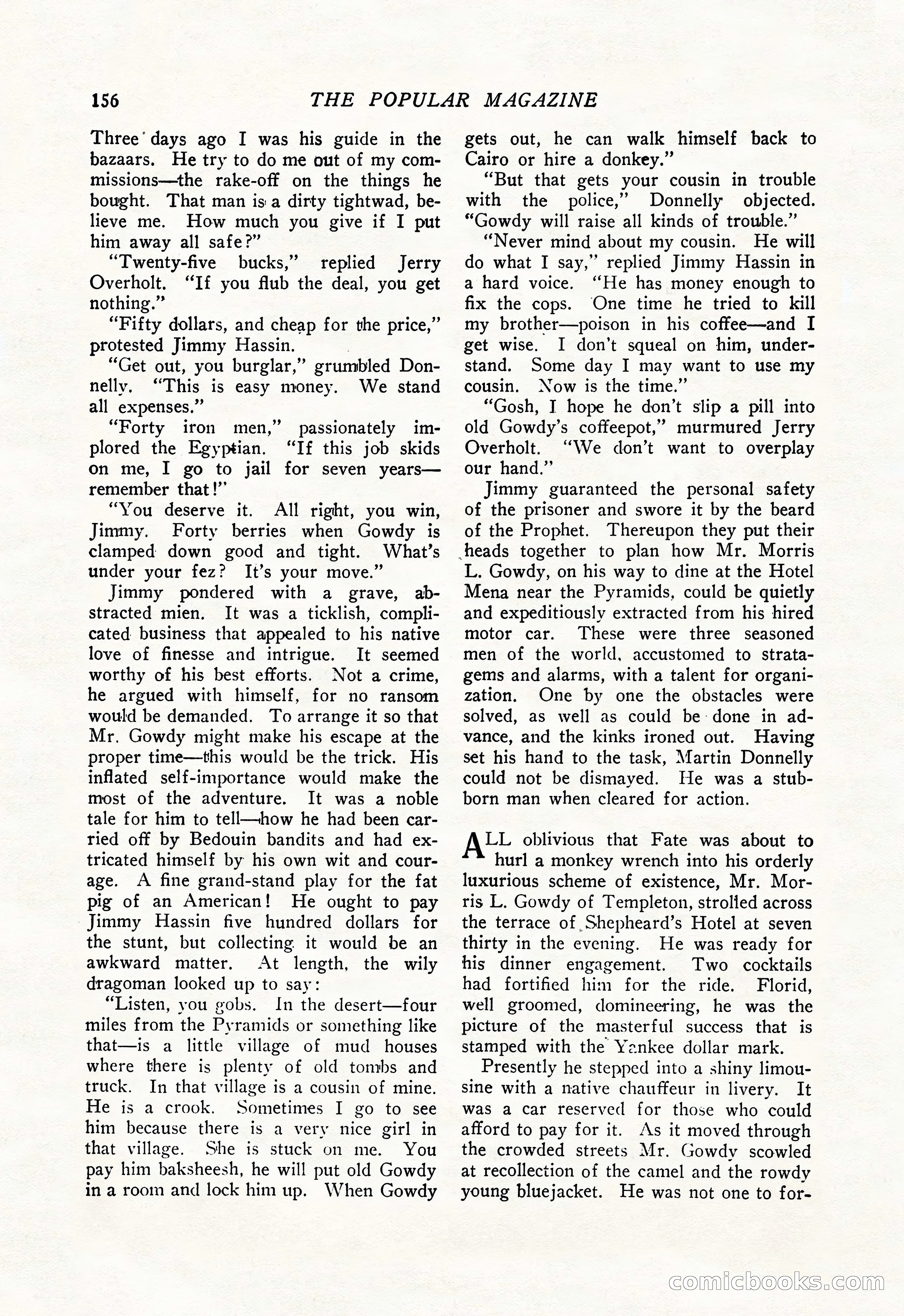 The Popular Magazine, January 20, 1925 — page 158 of 196
