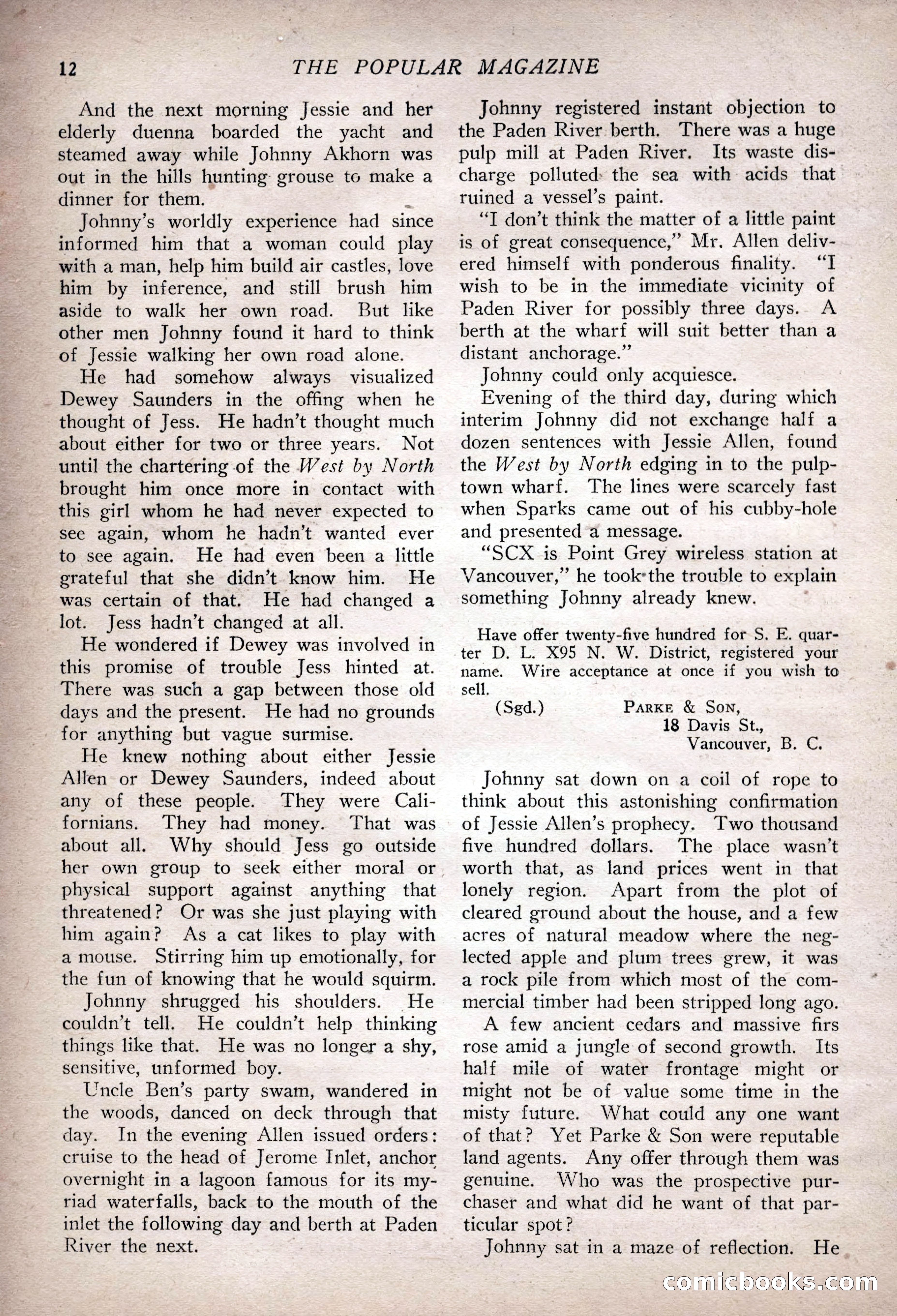The Popular Magazine, February 7, 1925 — page 30 of 220