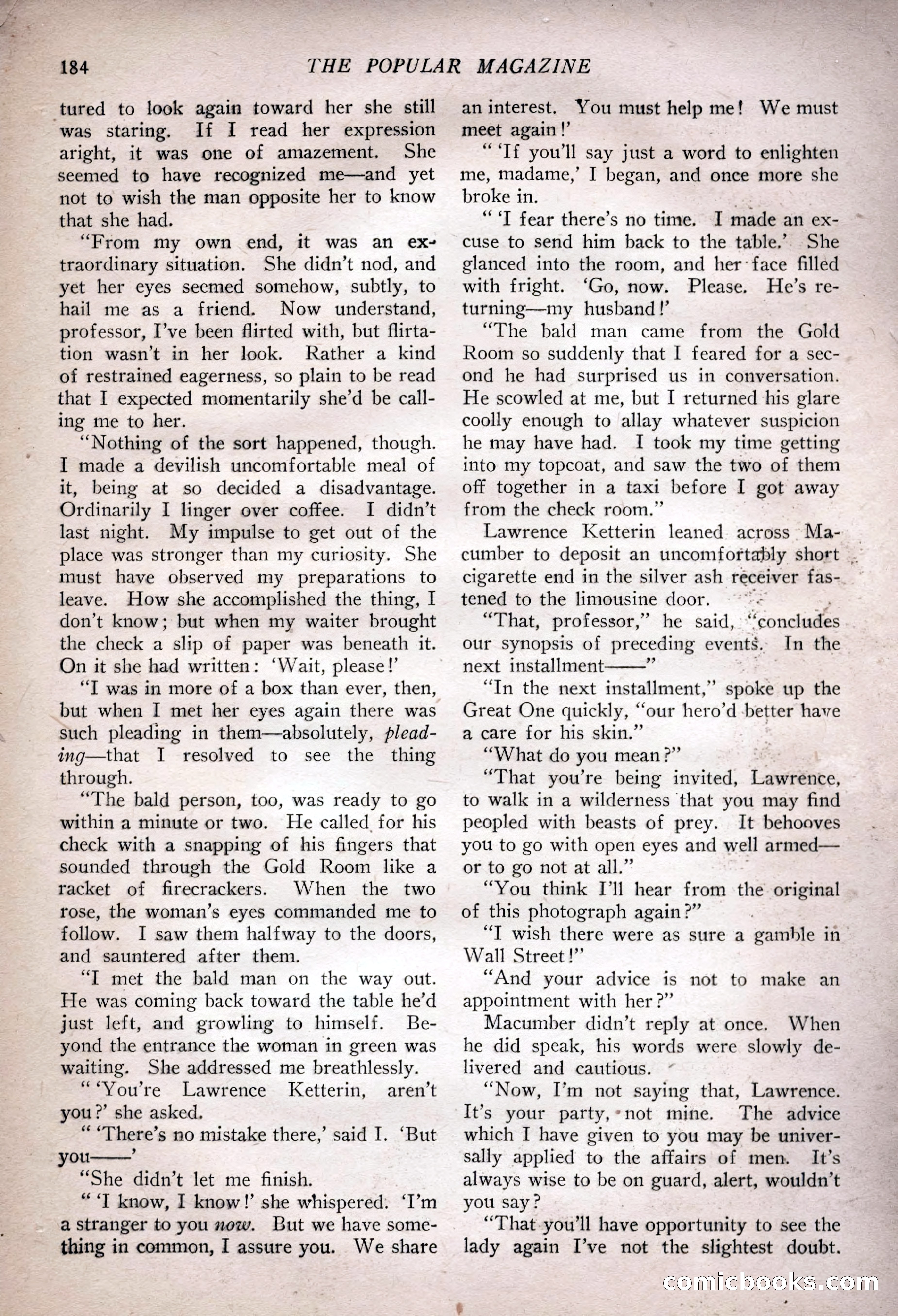 The Popular Magazine, February 7, 1925 — page 202 of 220