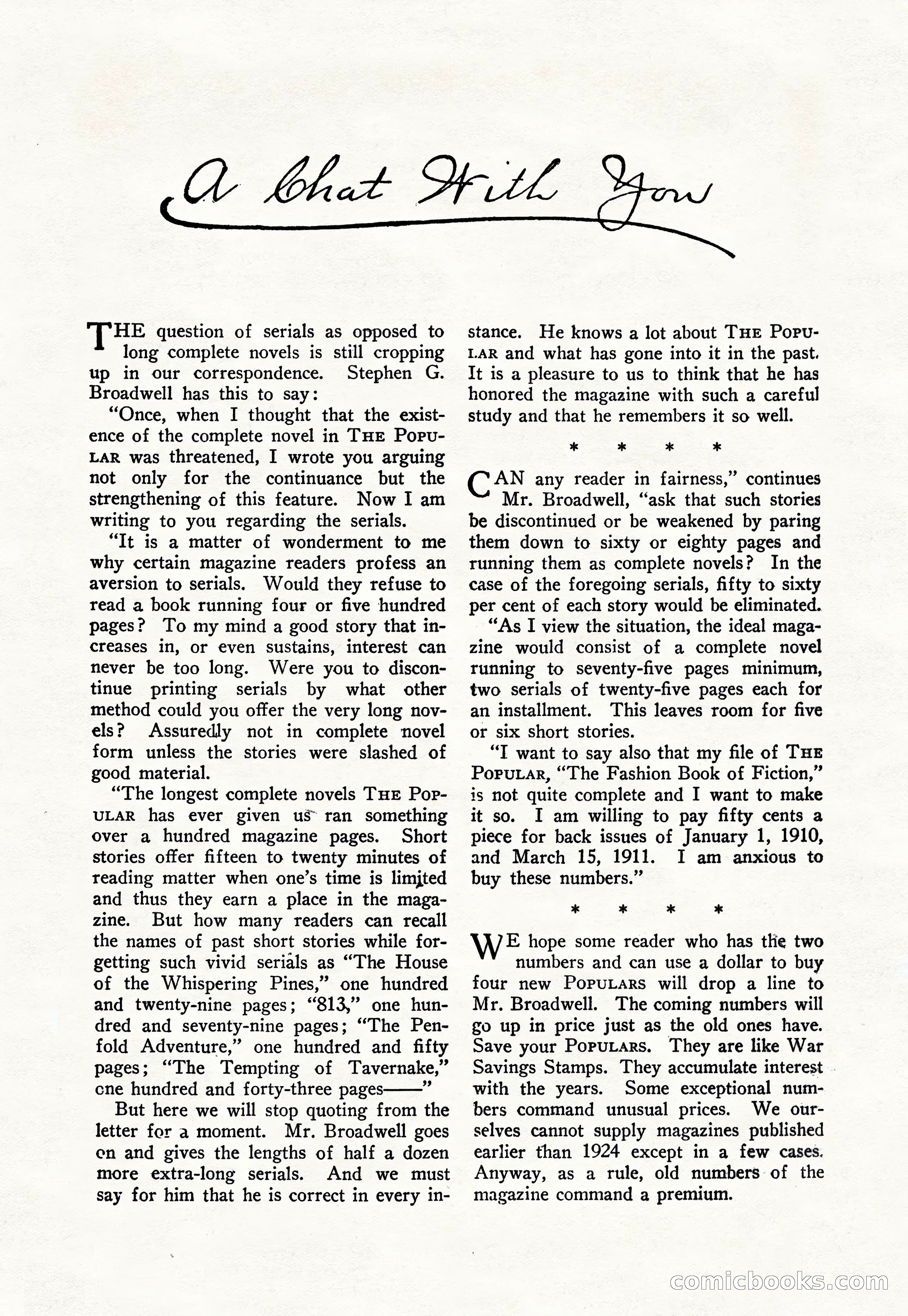 The Popular Magazine, August 7, 1925 — page 209 of 220