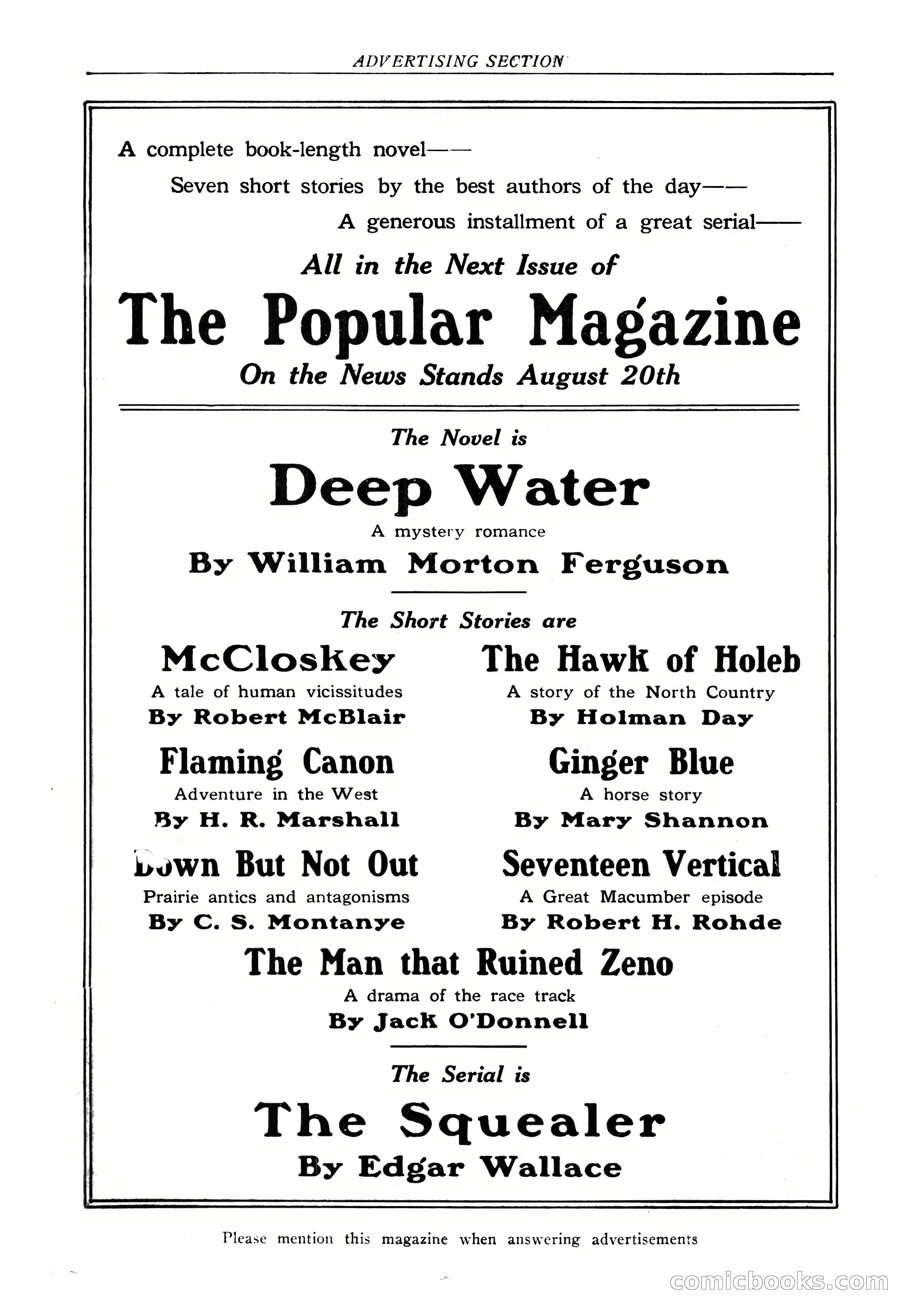 The Popular Magazine, August 7, 1925 — page 216 of 220