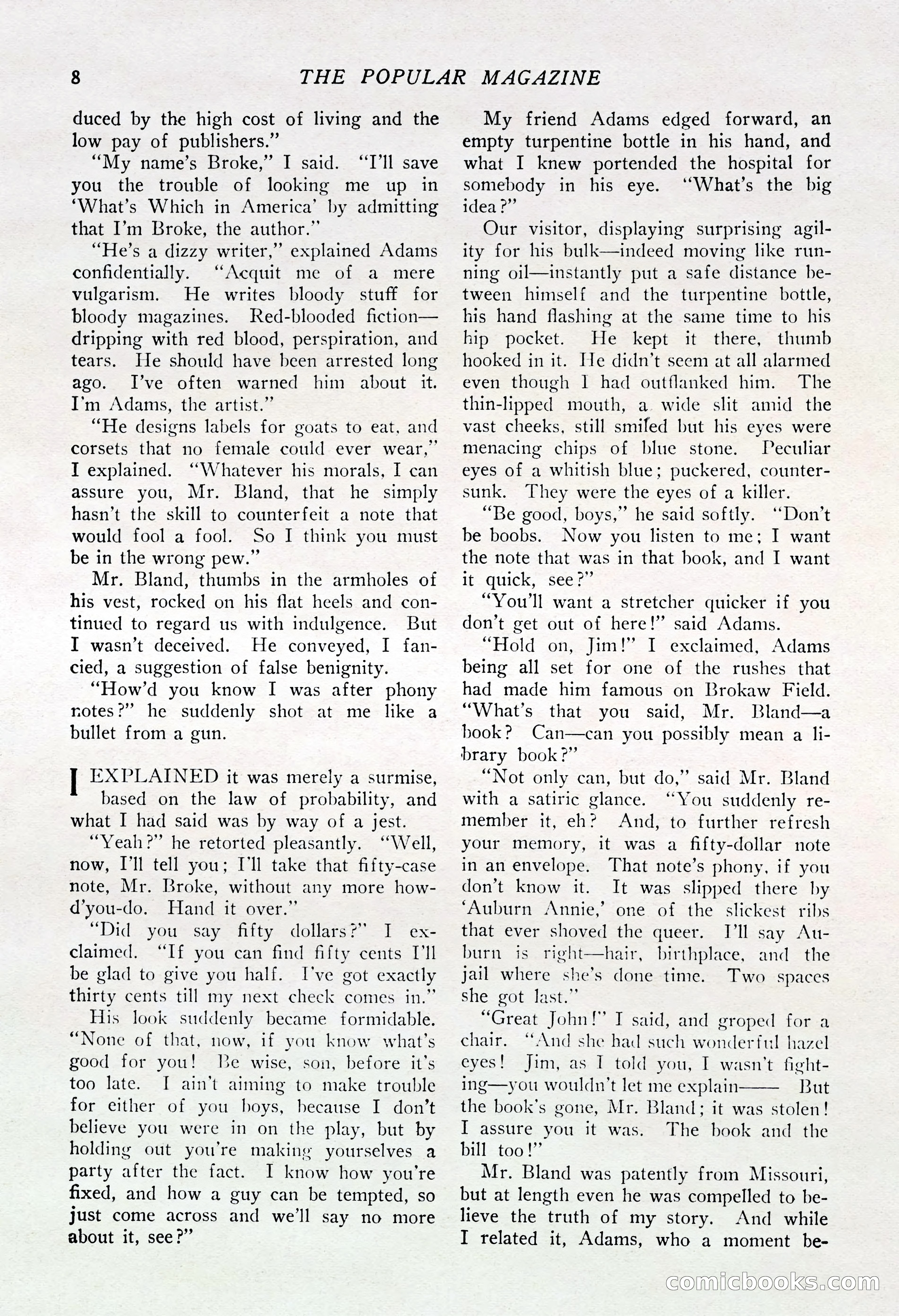 The Popular Magazine, August 20, 1925 — page 10 of 196