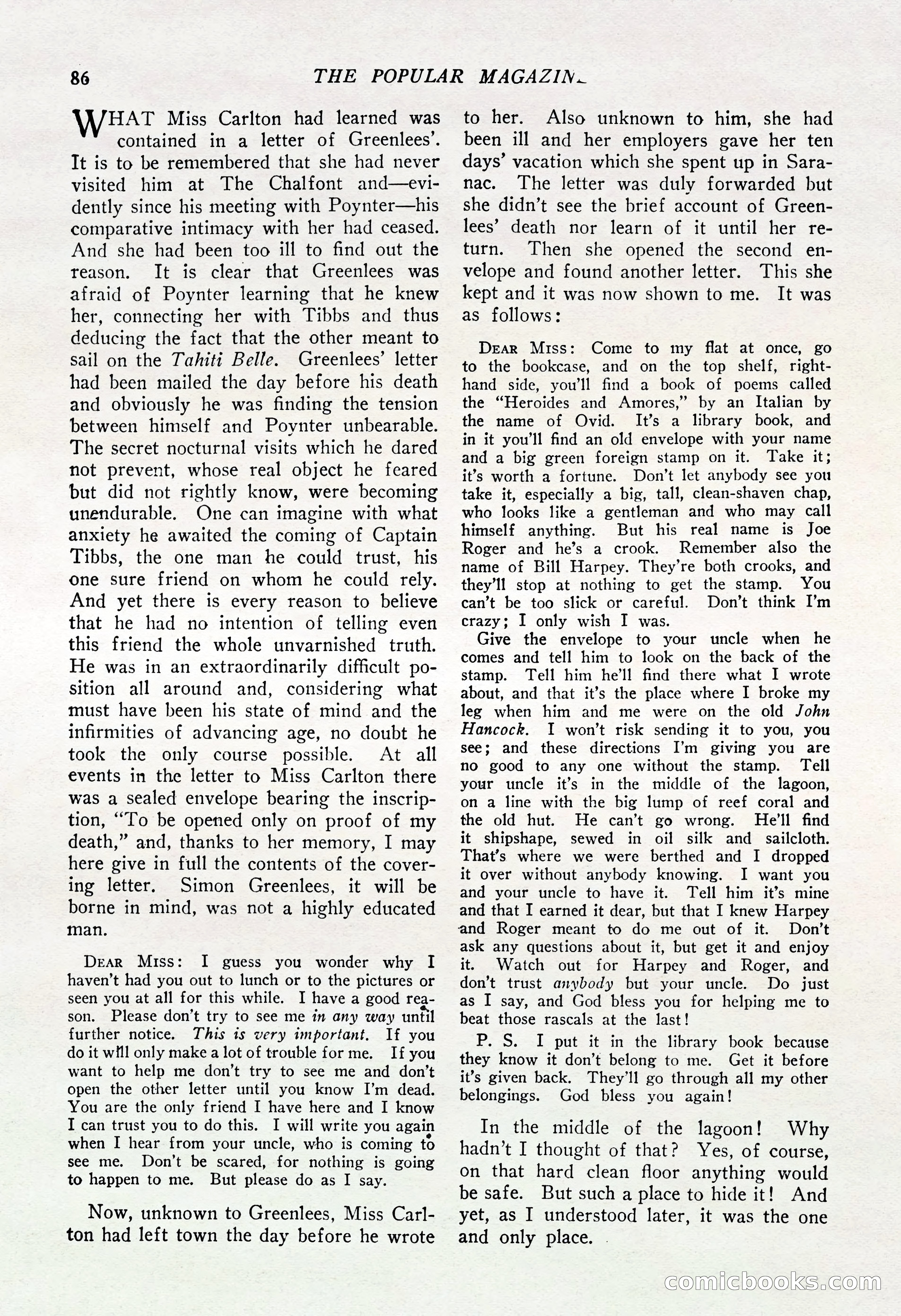 The Popular Magazine, August 20, 1925 — page 88 of 196
