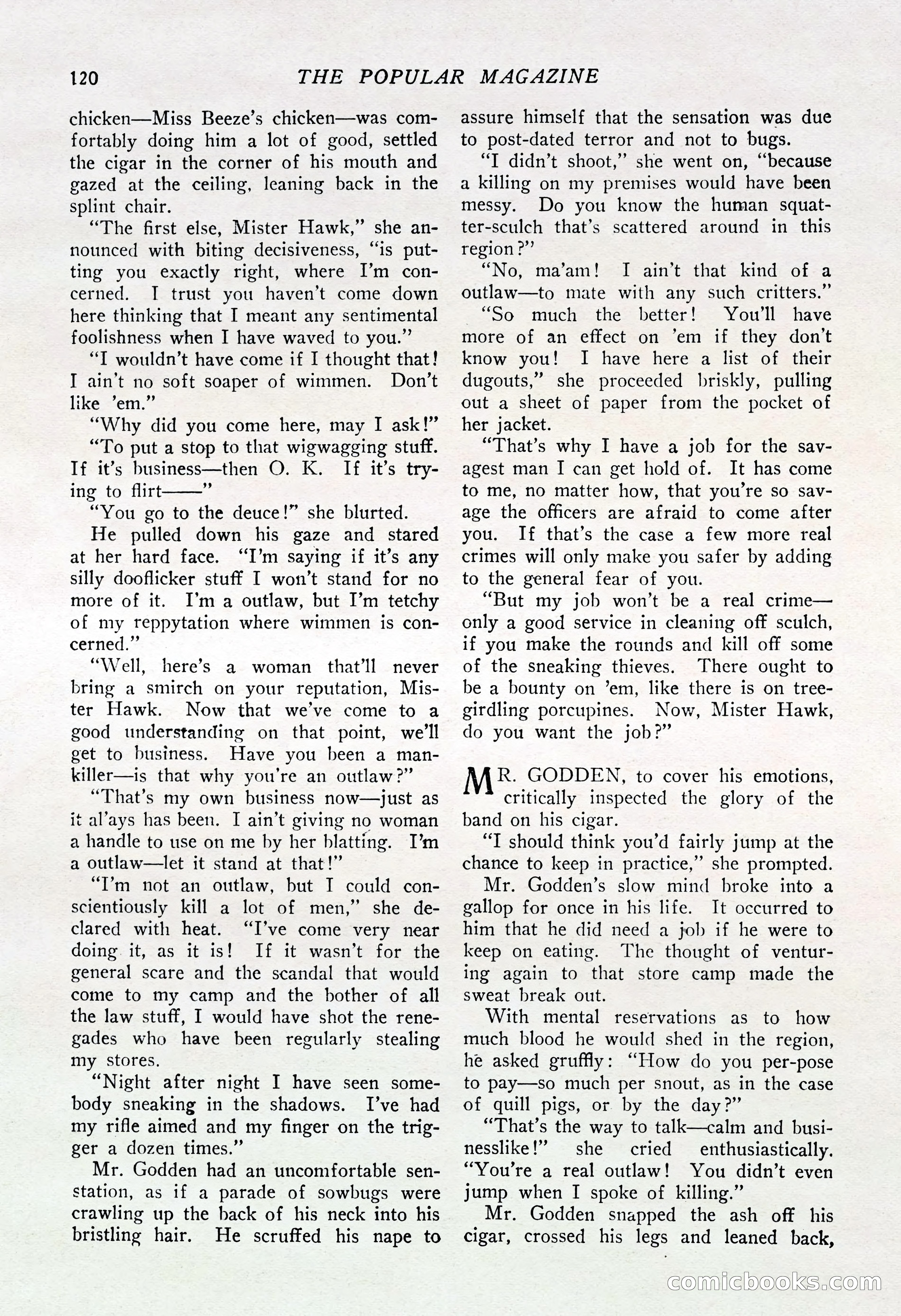 The Popular Magazine, August 20, 1925 — page 122 of 196