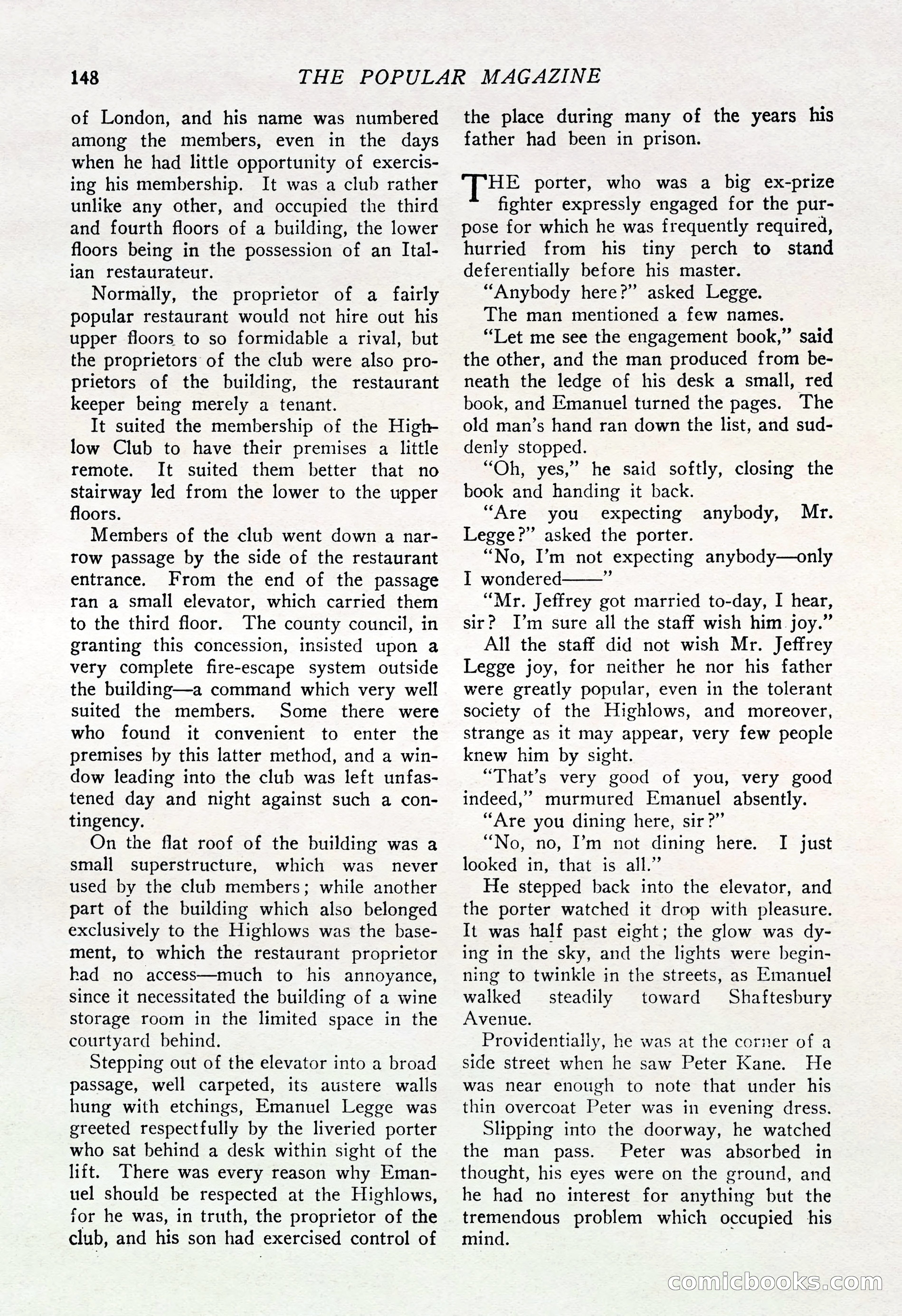 The Popular Magazine, August 20, 1925 — page 150 of 196