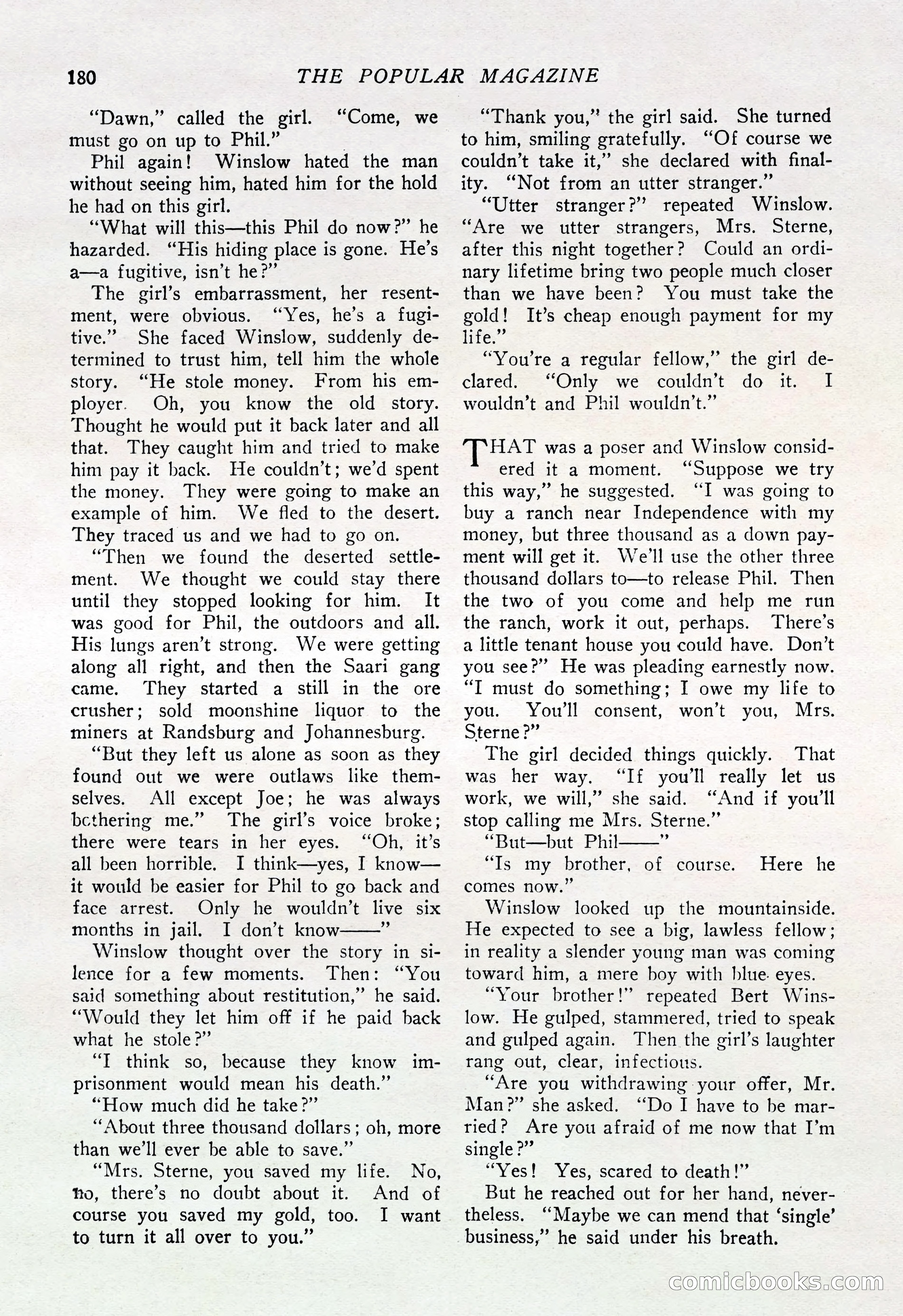 The Popular Magazine, August 20, 1925 — page 182 of 196