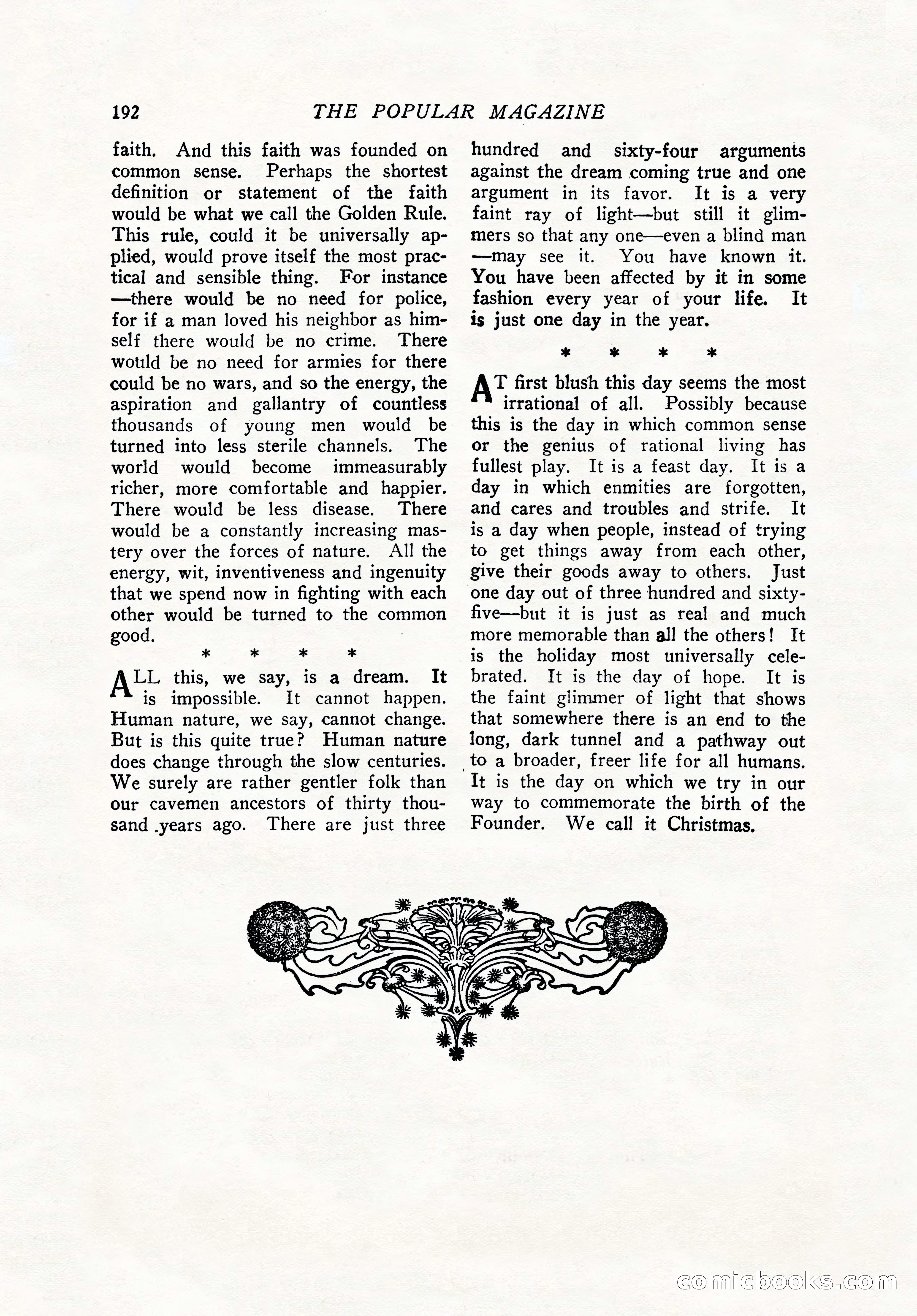 The Popular Magazine, Holiday Number — page 194 of 196