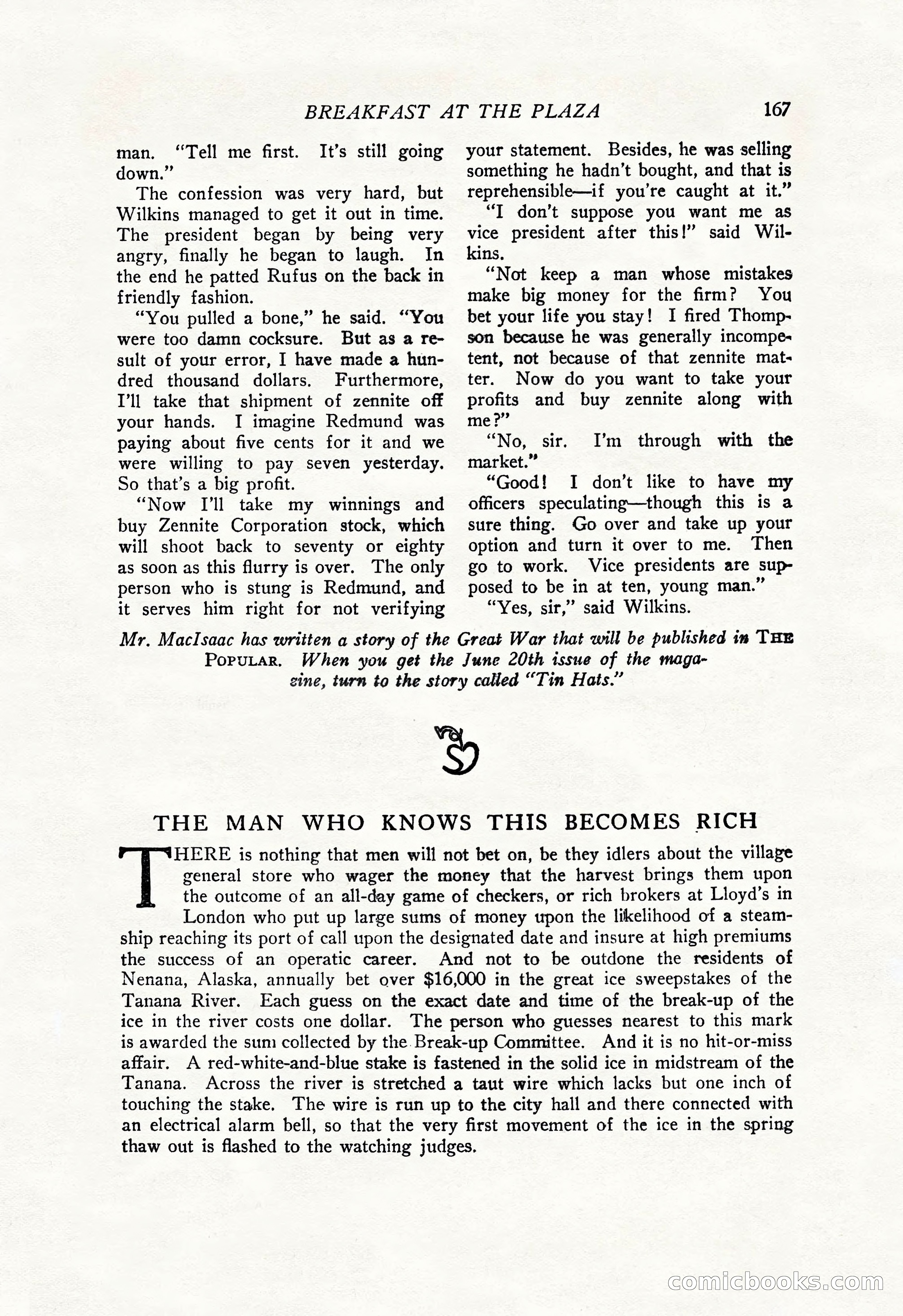 The Popular Magazine, June 7, 1926 — page 185 of 220