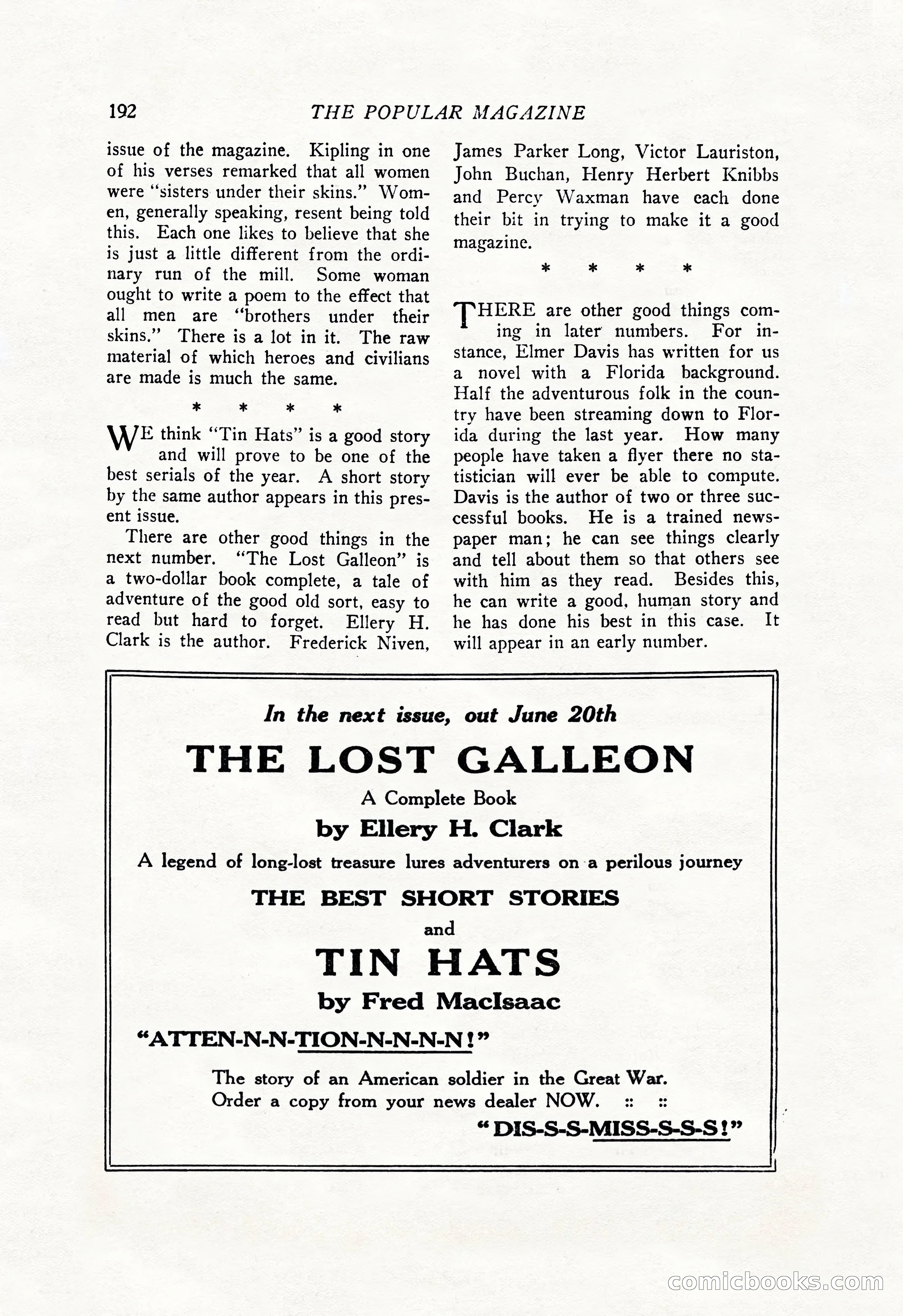 The Popular Magazine, June 7, 1926 — page 210 of 220