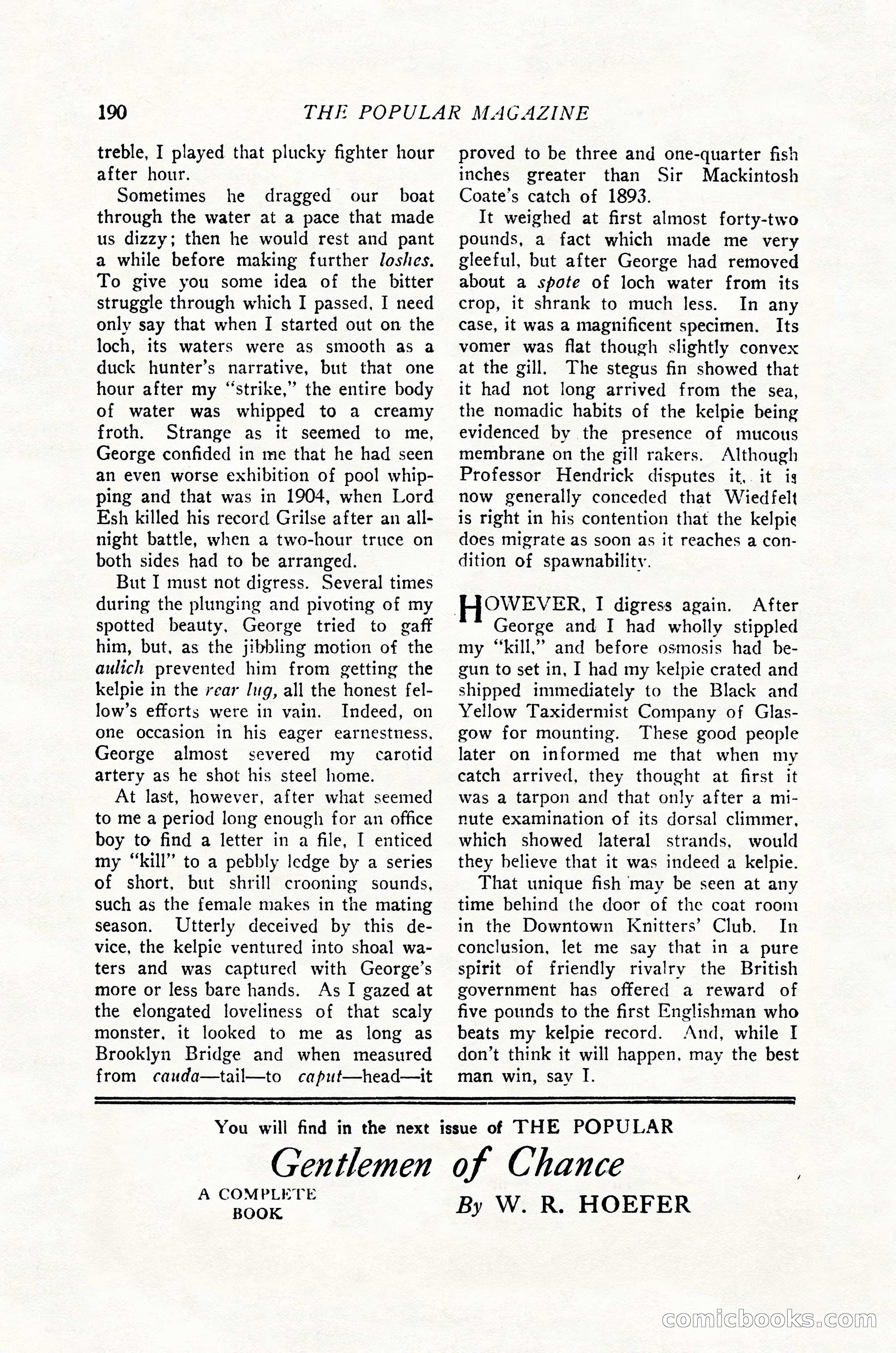 The Popular Magazine, June 20, 1926 — page 192 of 196