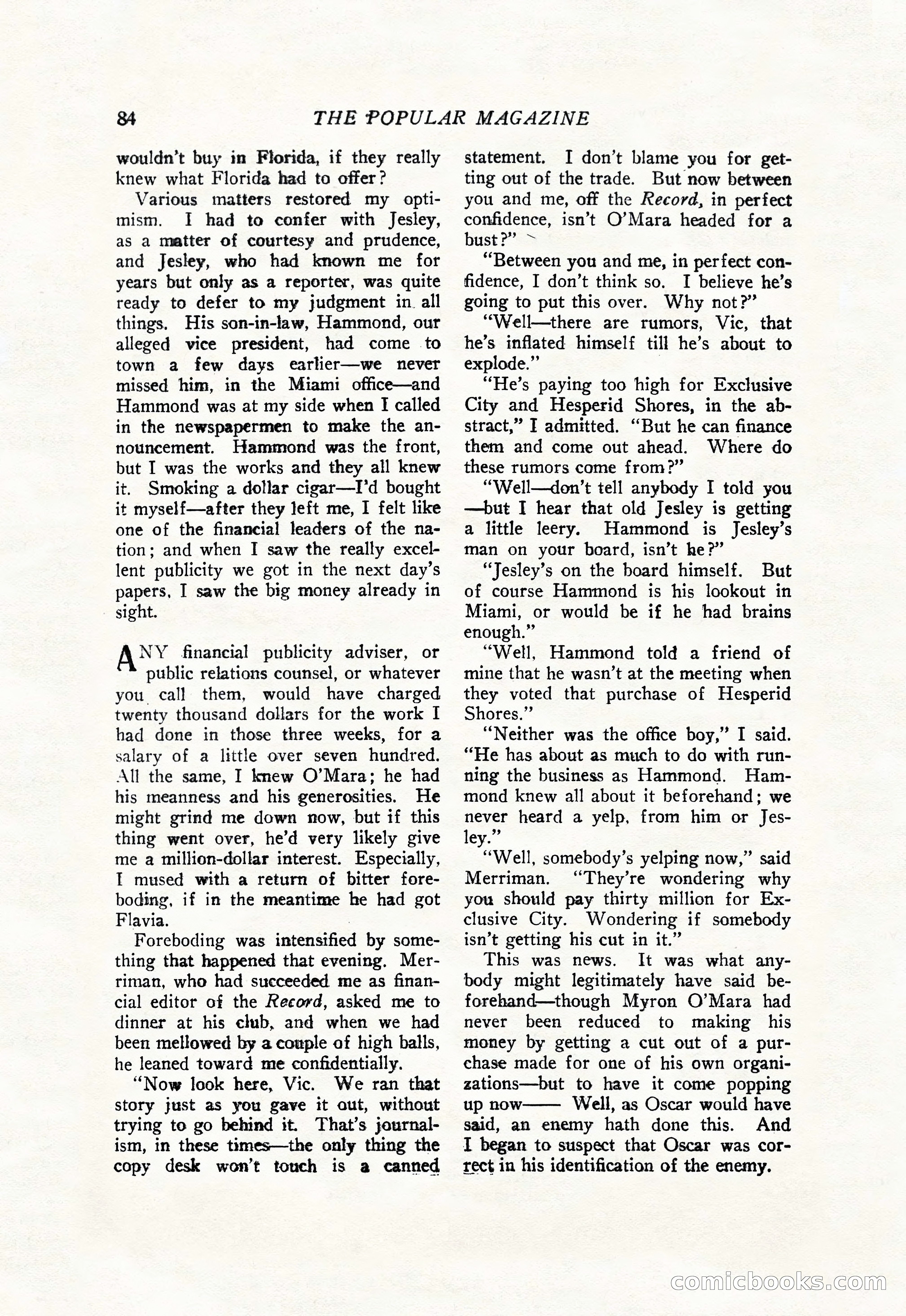 The Popular Magazine, July 20, 1926 — page 86 of 196