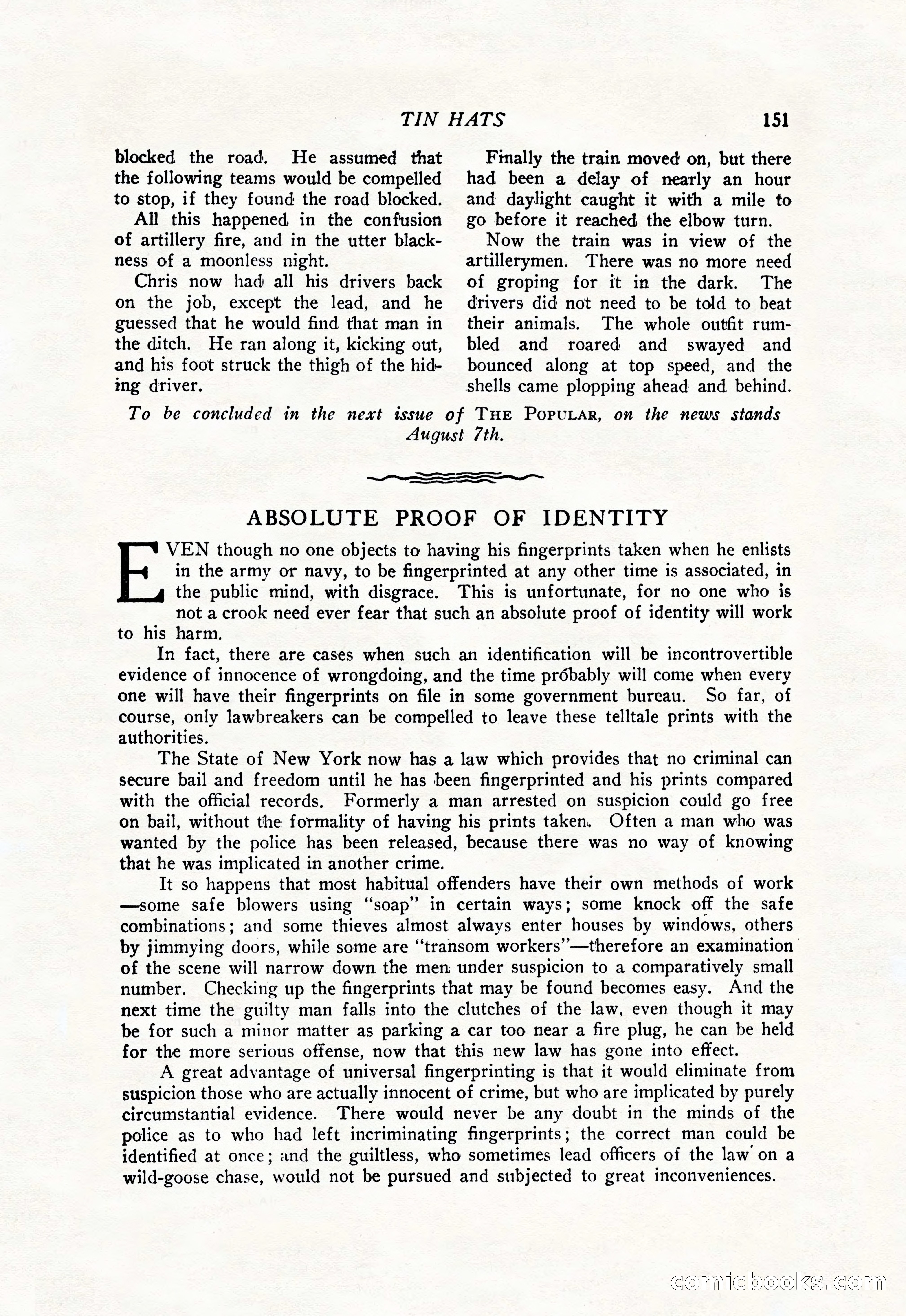 The Popular Magazine, July 20, 1926 — page 153 of 196