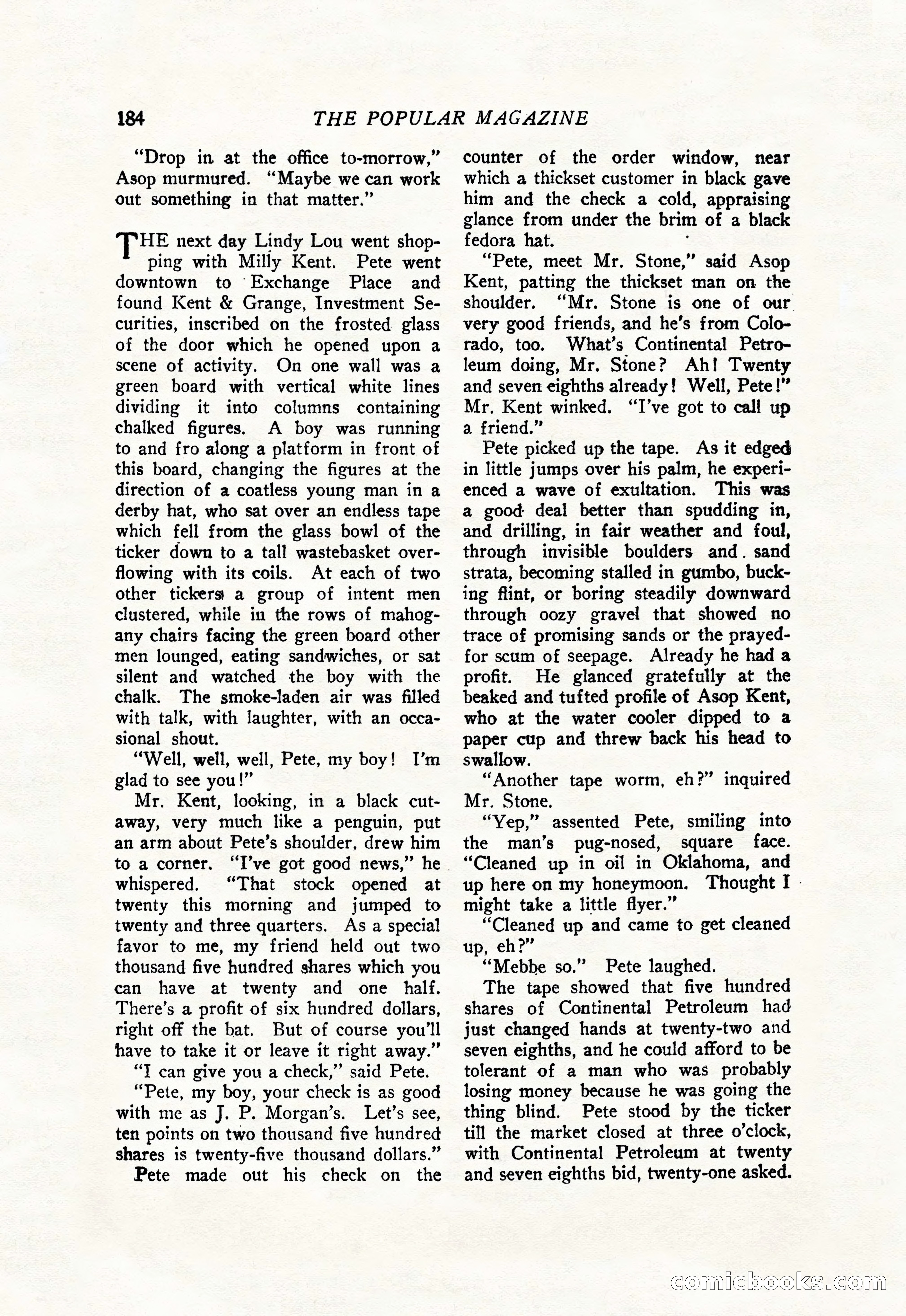 The Popular Magazine, July 20, 1926 — page 186 of 196
