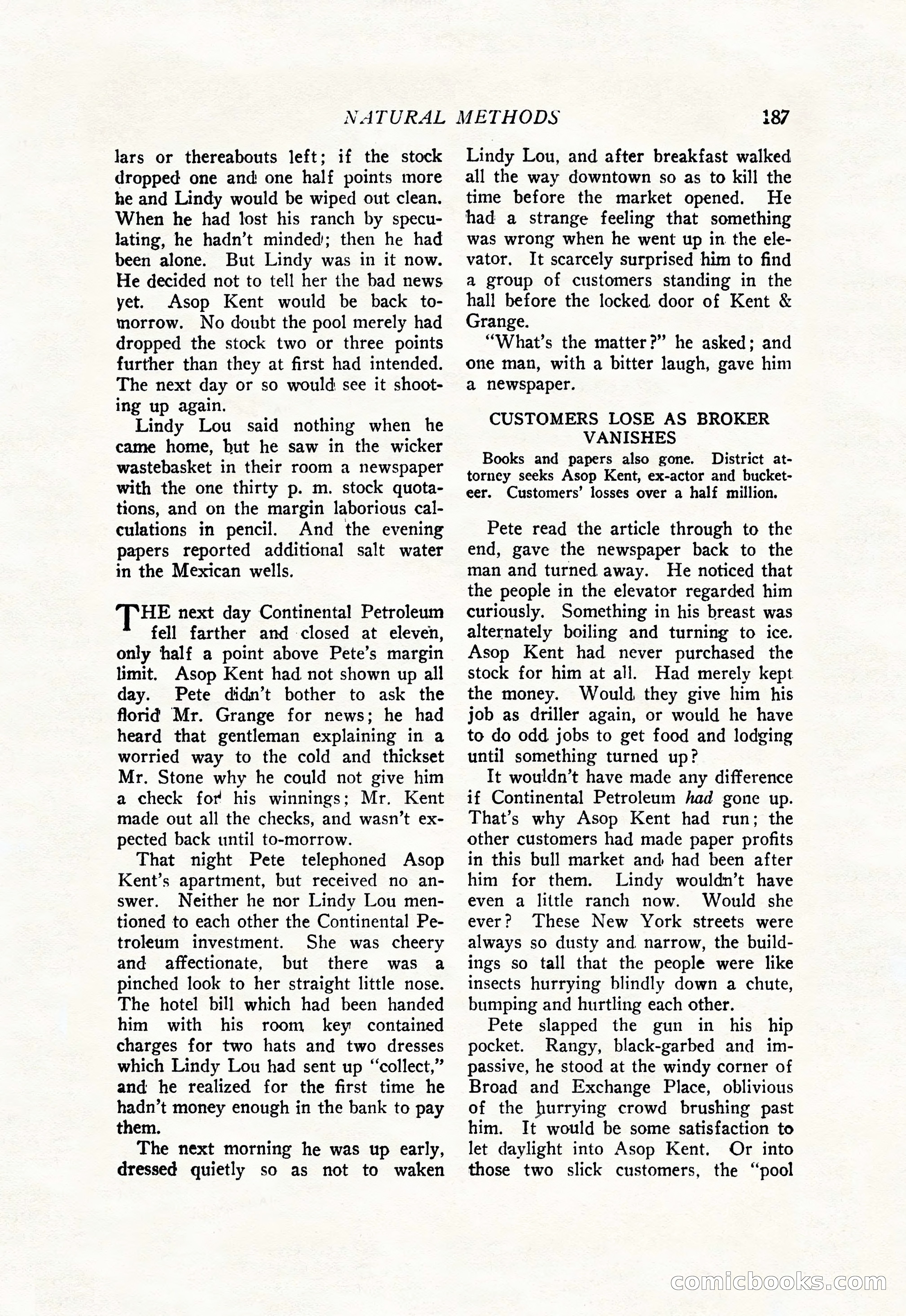 The Popular Magazine, July 20, 1926 — page 189 of 196