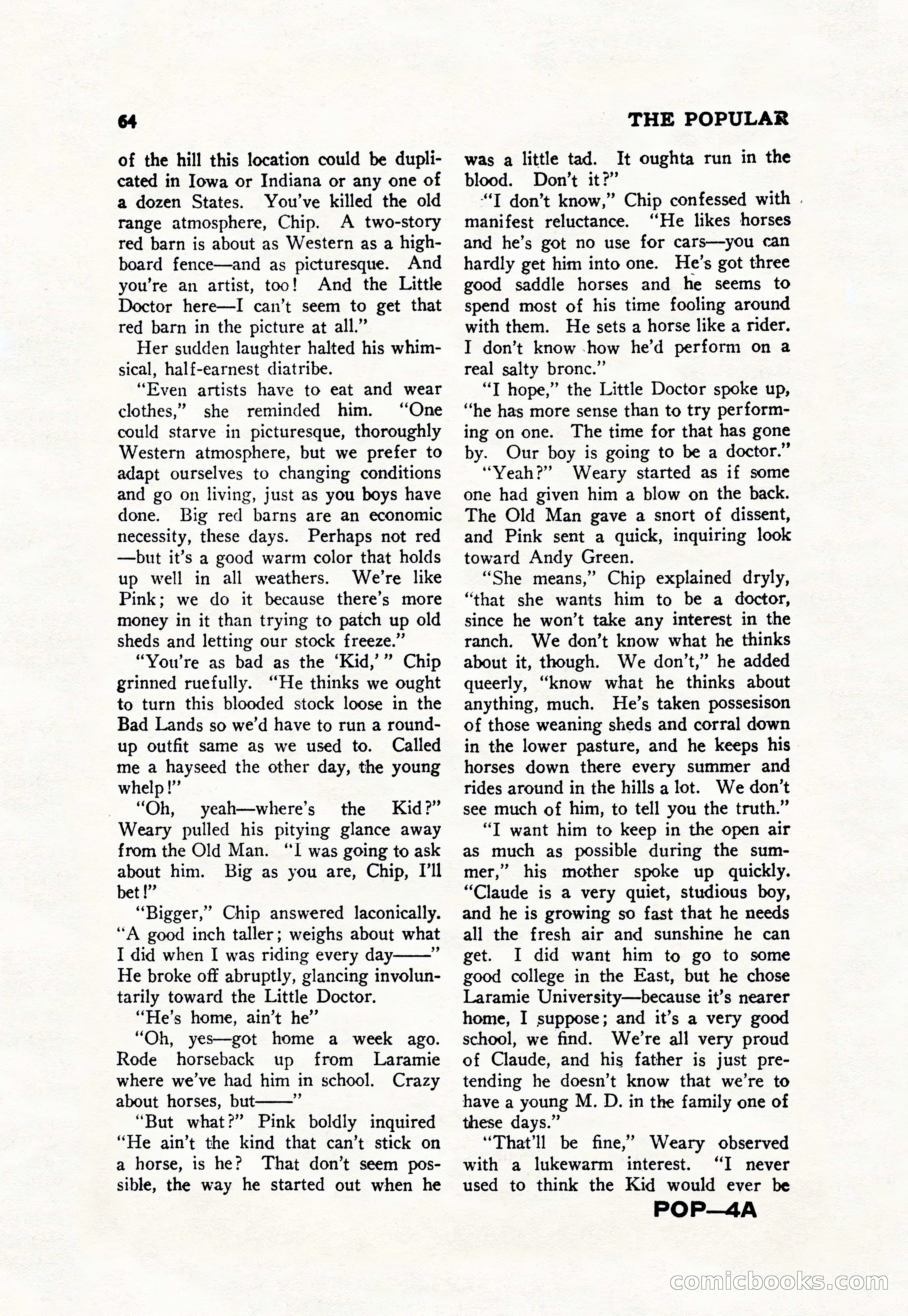 The Popular Magazine, September 7, 1928 — page 74 of 164