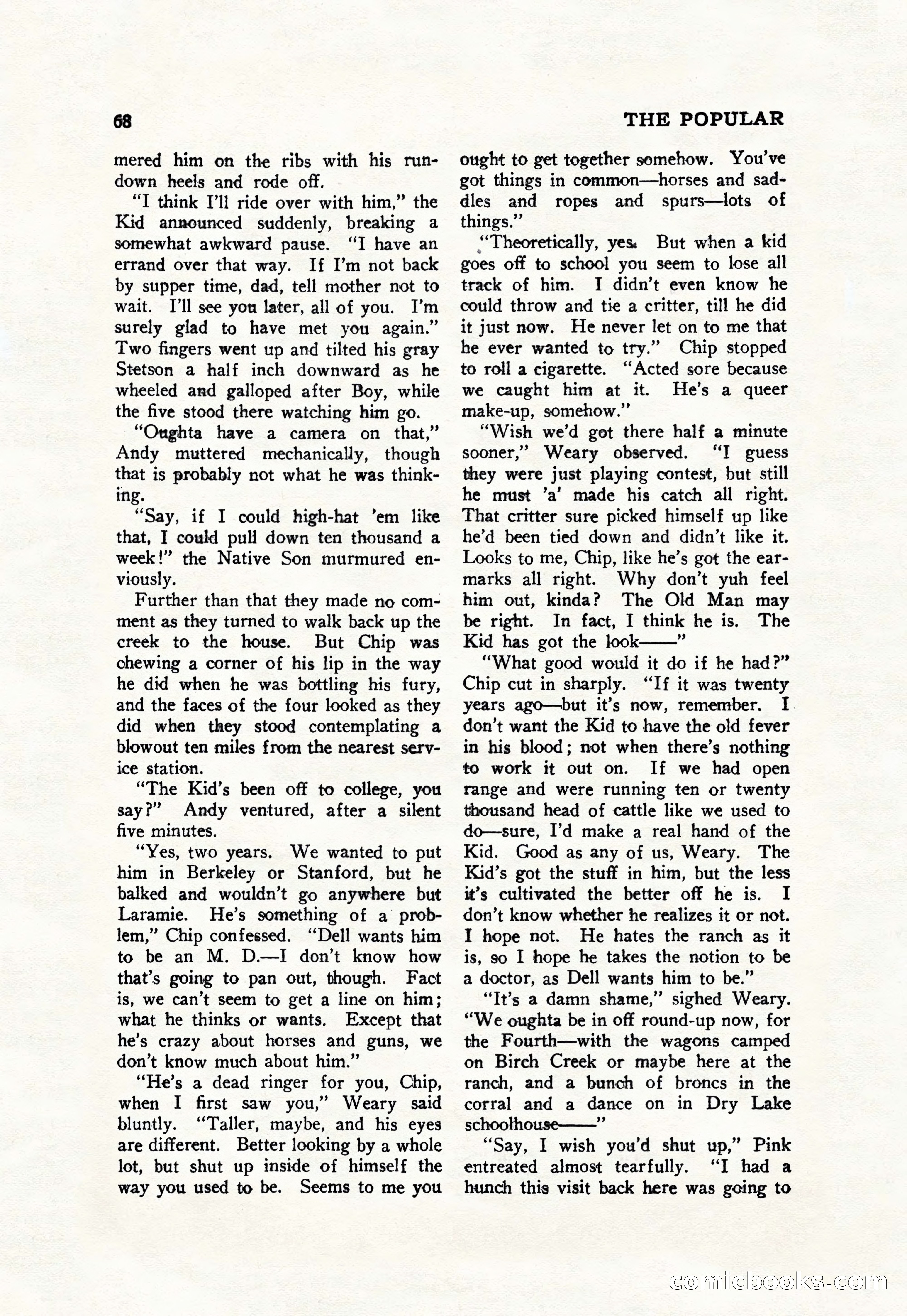 The Popular Magazine, September 7, 1928 — page 78 of 164