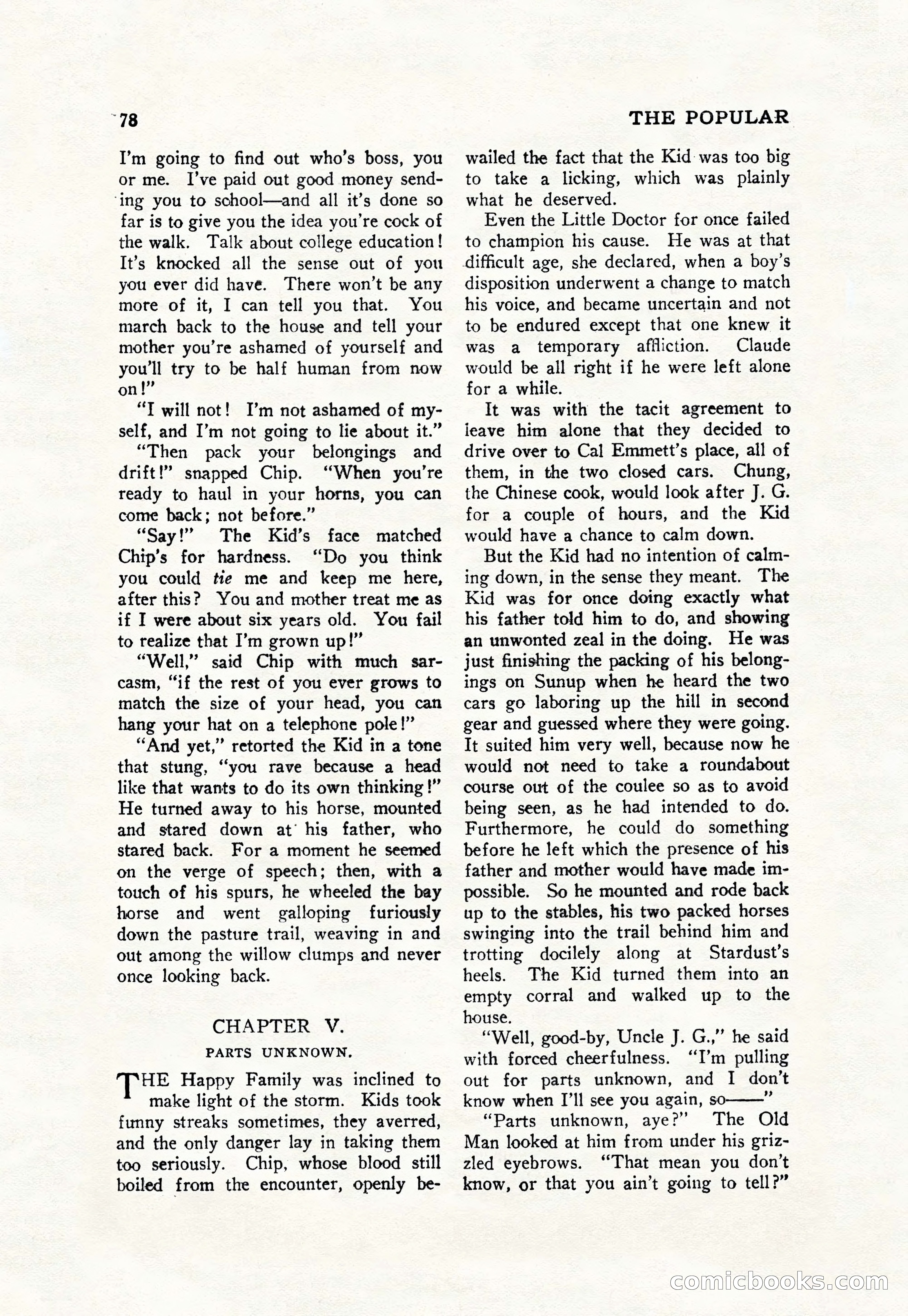 The Popular Magazine, September 7, 1928 — page 88 of 164