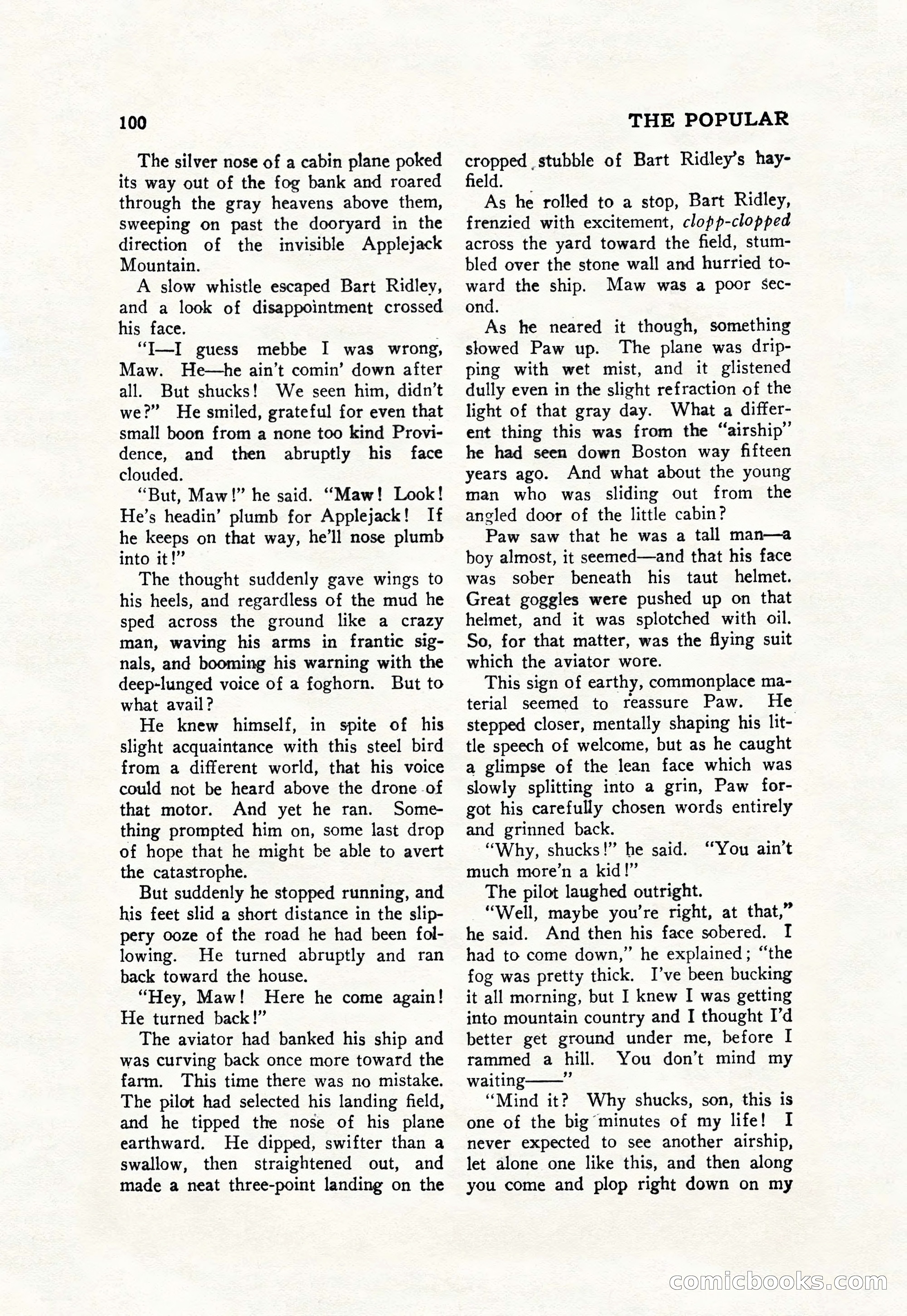 The Popular Magazine, September 7, 1928 — page 110 of 164