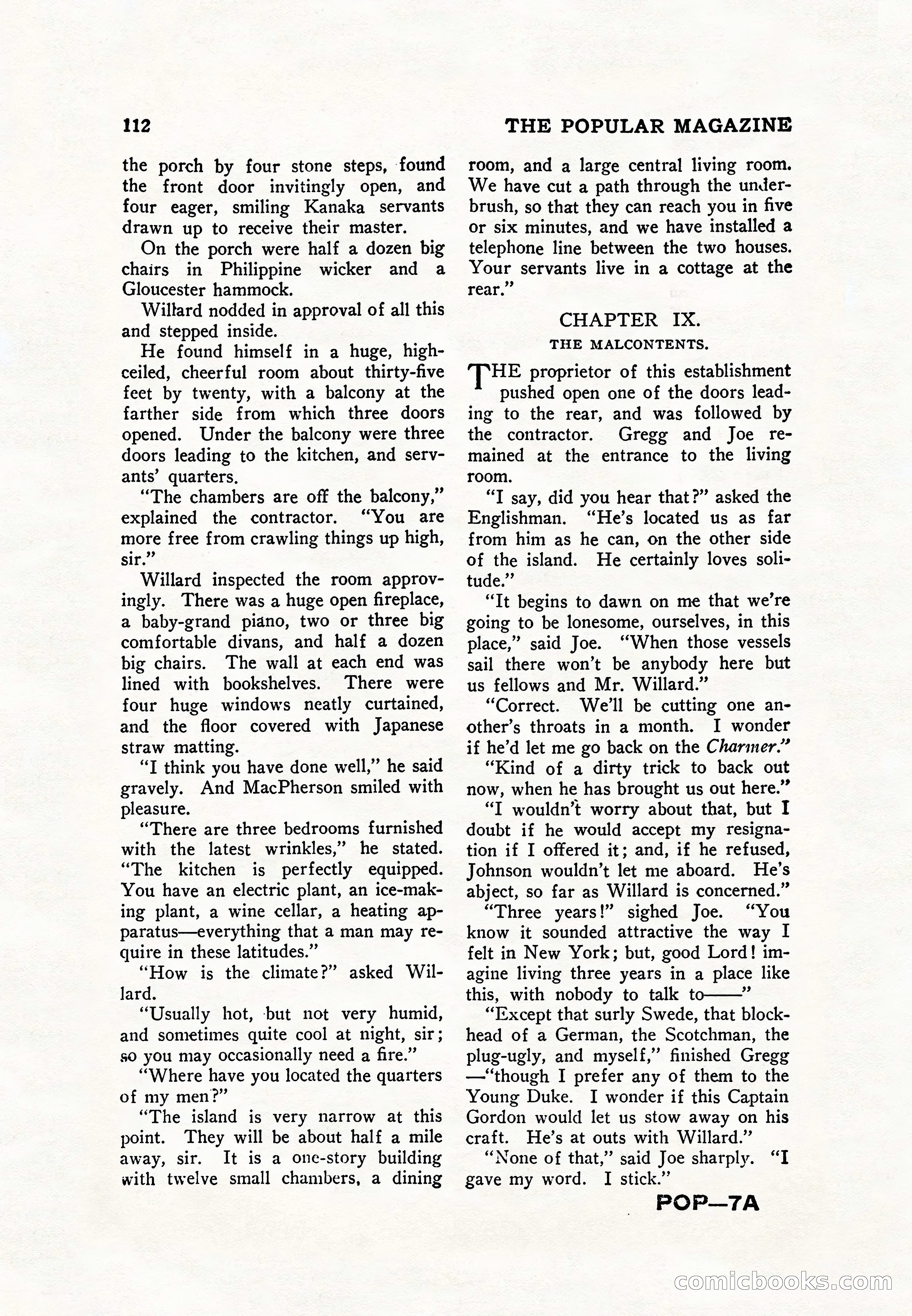 The Popular Magazine, November 1928 — page 122 of 196
