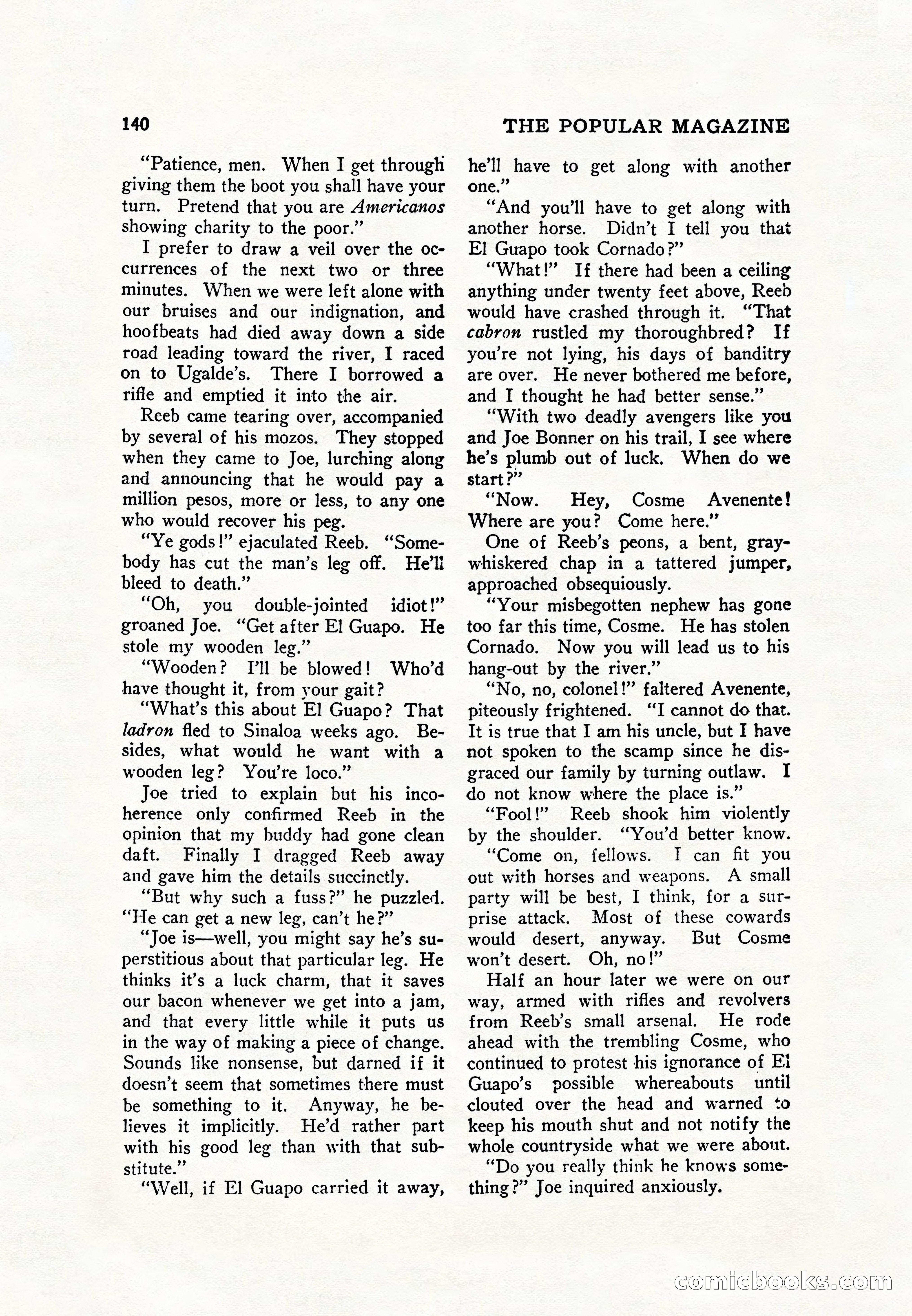 The Popular Magazine, November 1928 — page 150 of 196