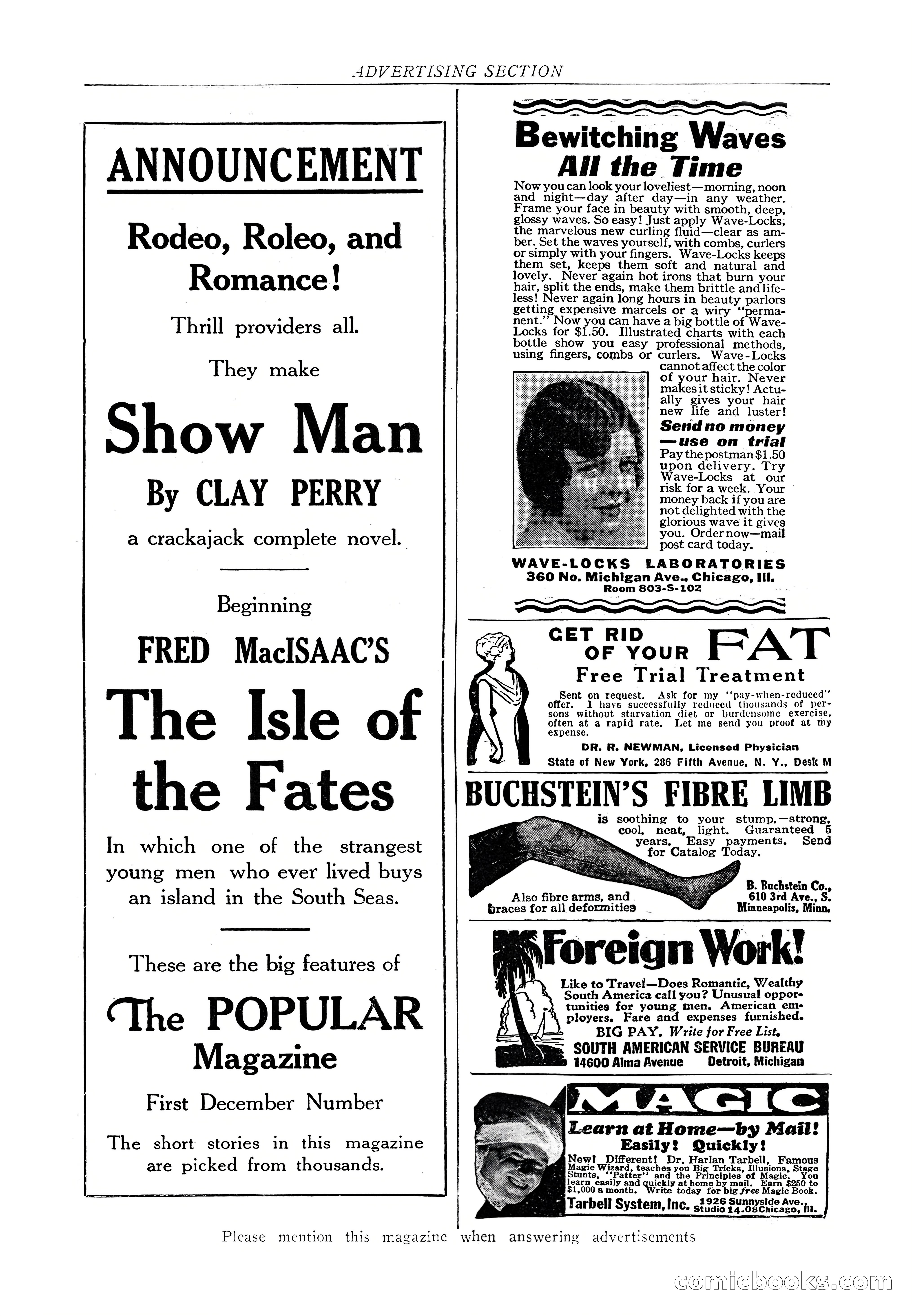 The Popular Magazine, November 1928 — page 188 of 196