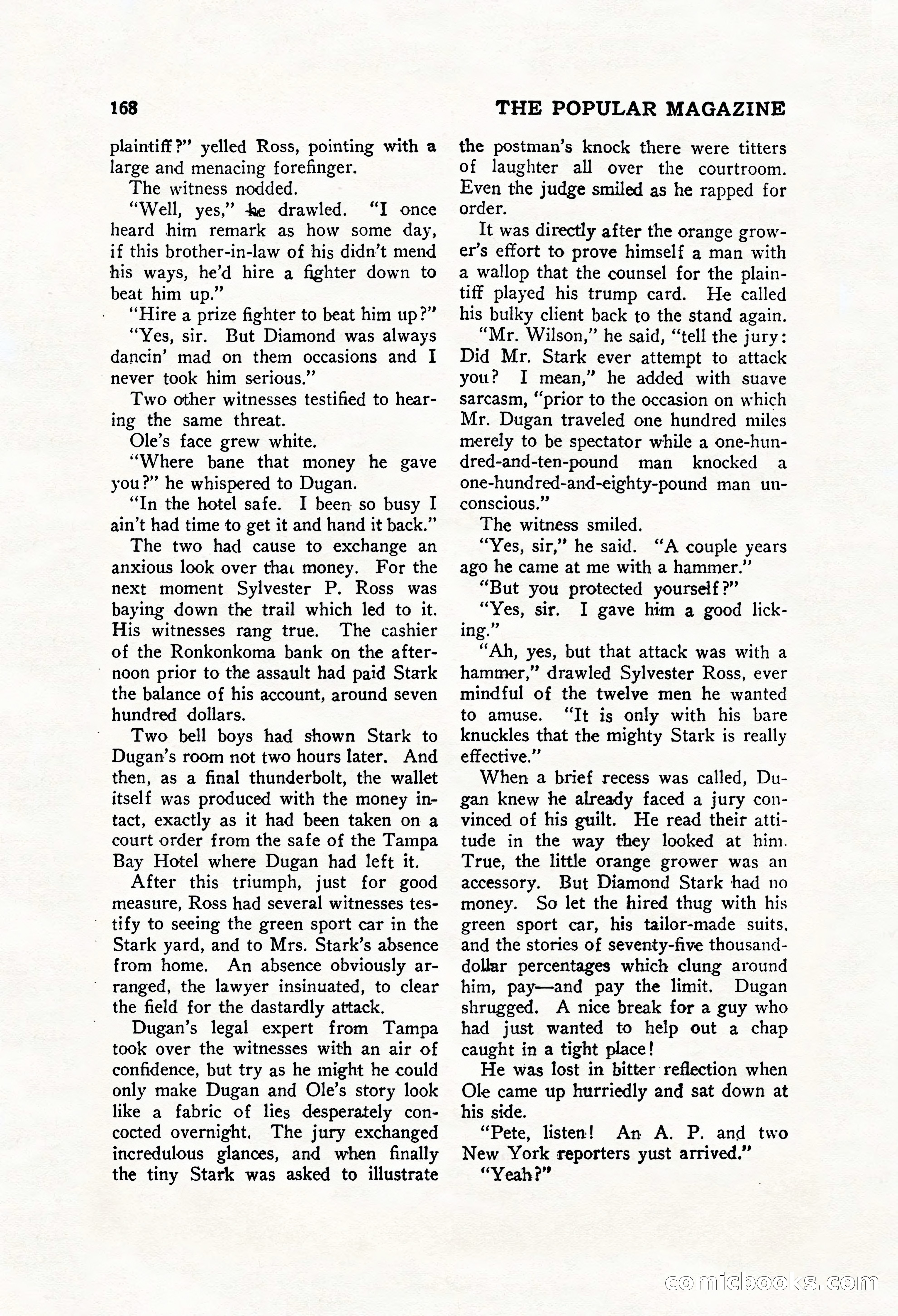 The Popular Magazine, December 20, 1928 — page 186 of 196