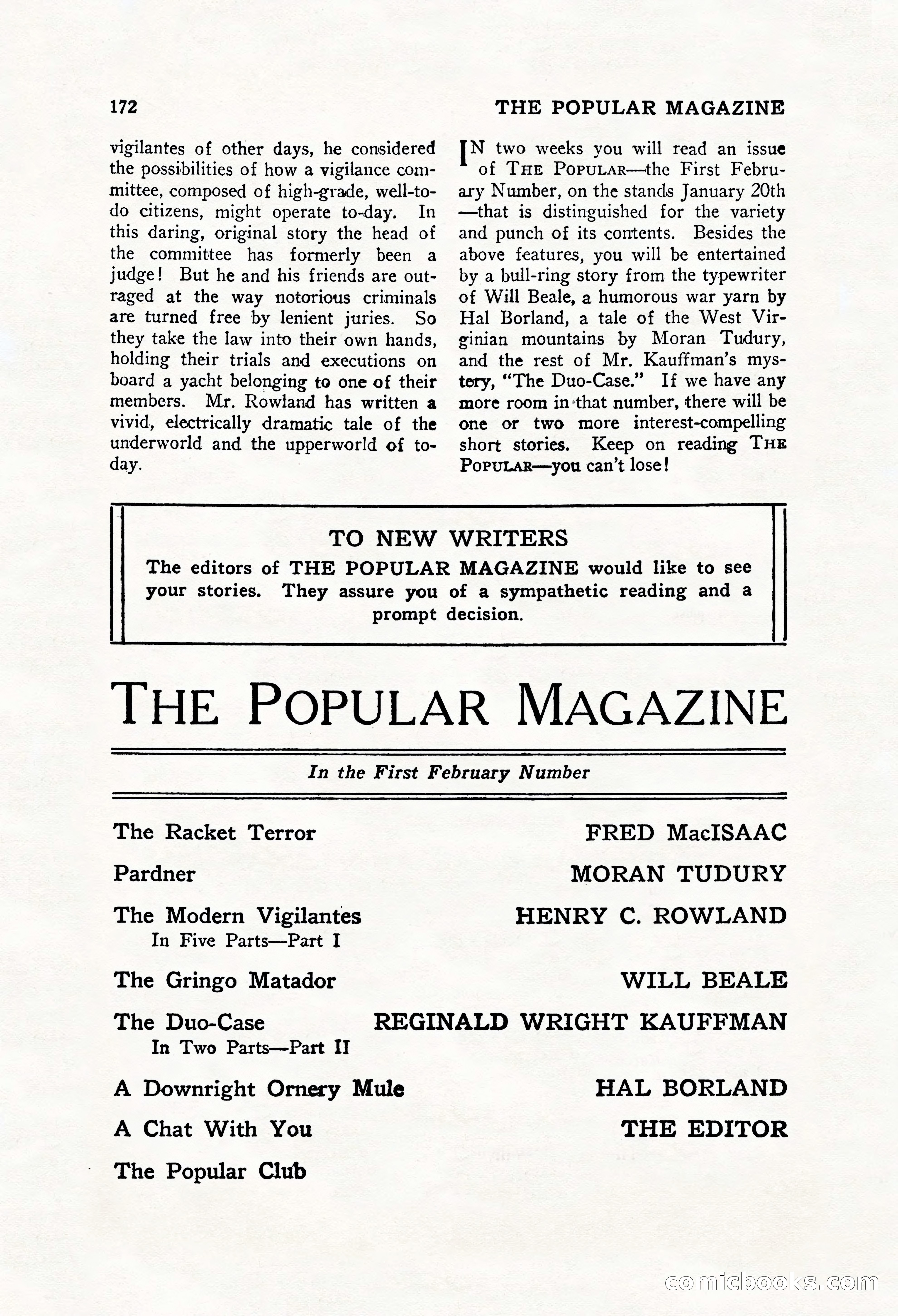 The Popular Magazine, December 20, 1928 — page 190 of 196