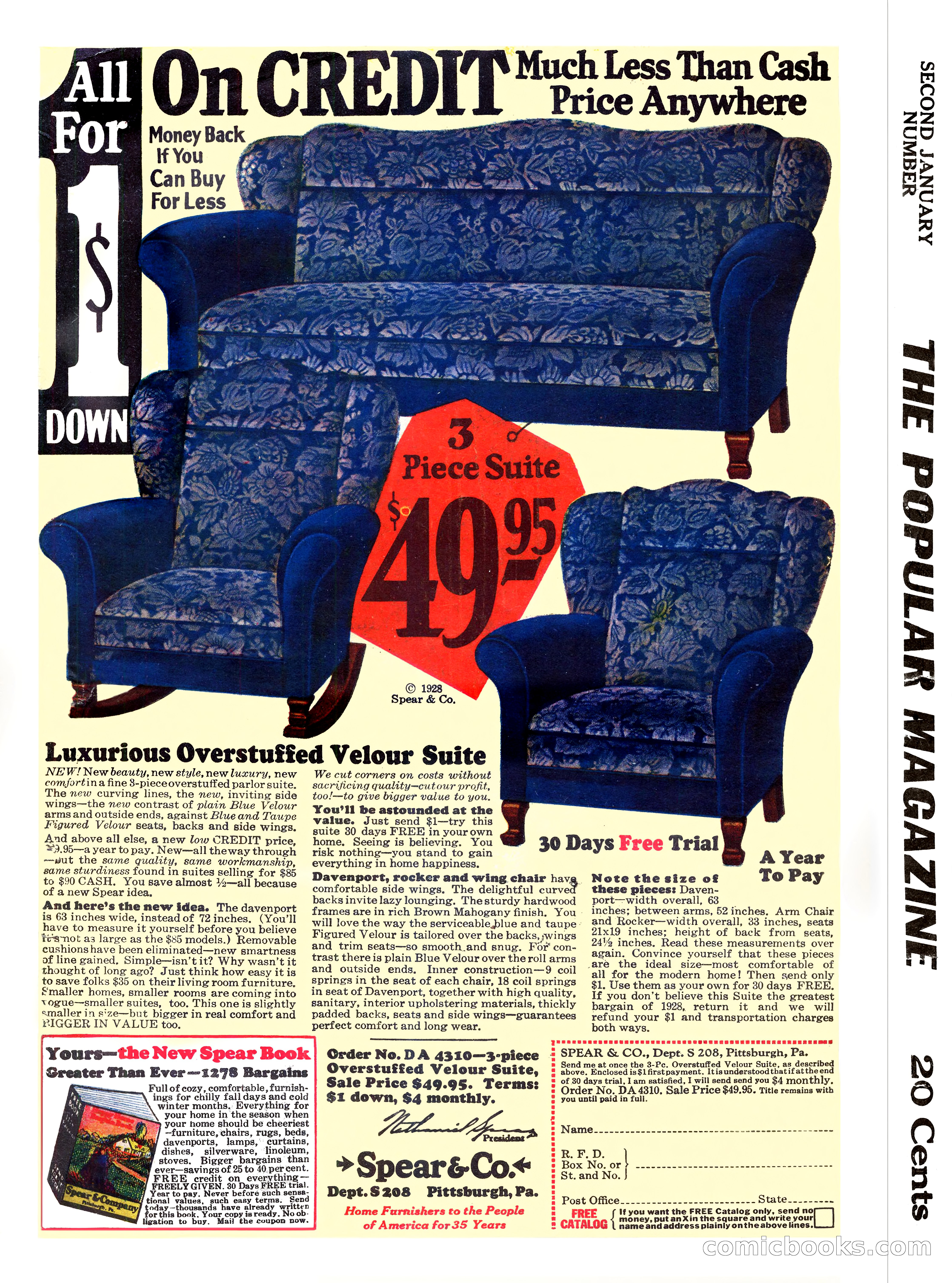 The Popular Magazine, December 20, 1928 — page 196 of 196