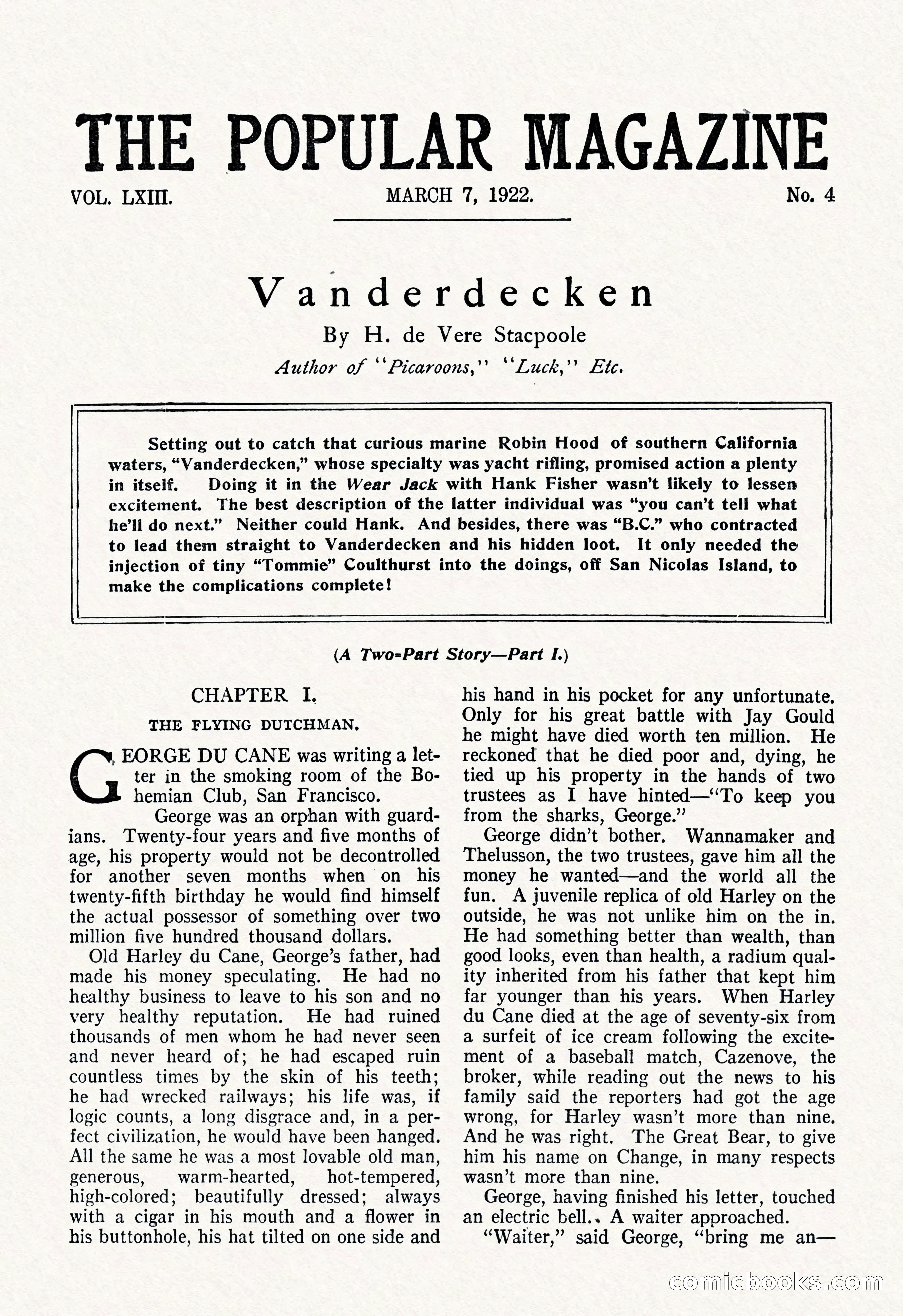 The Popular Magazine, March 7, 1922 — page 11 of 208