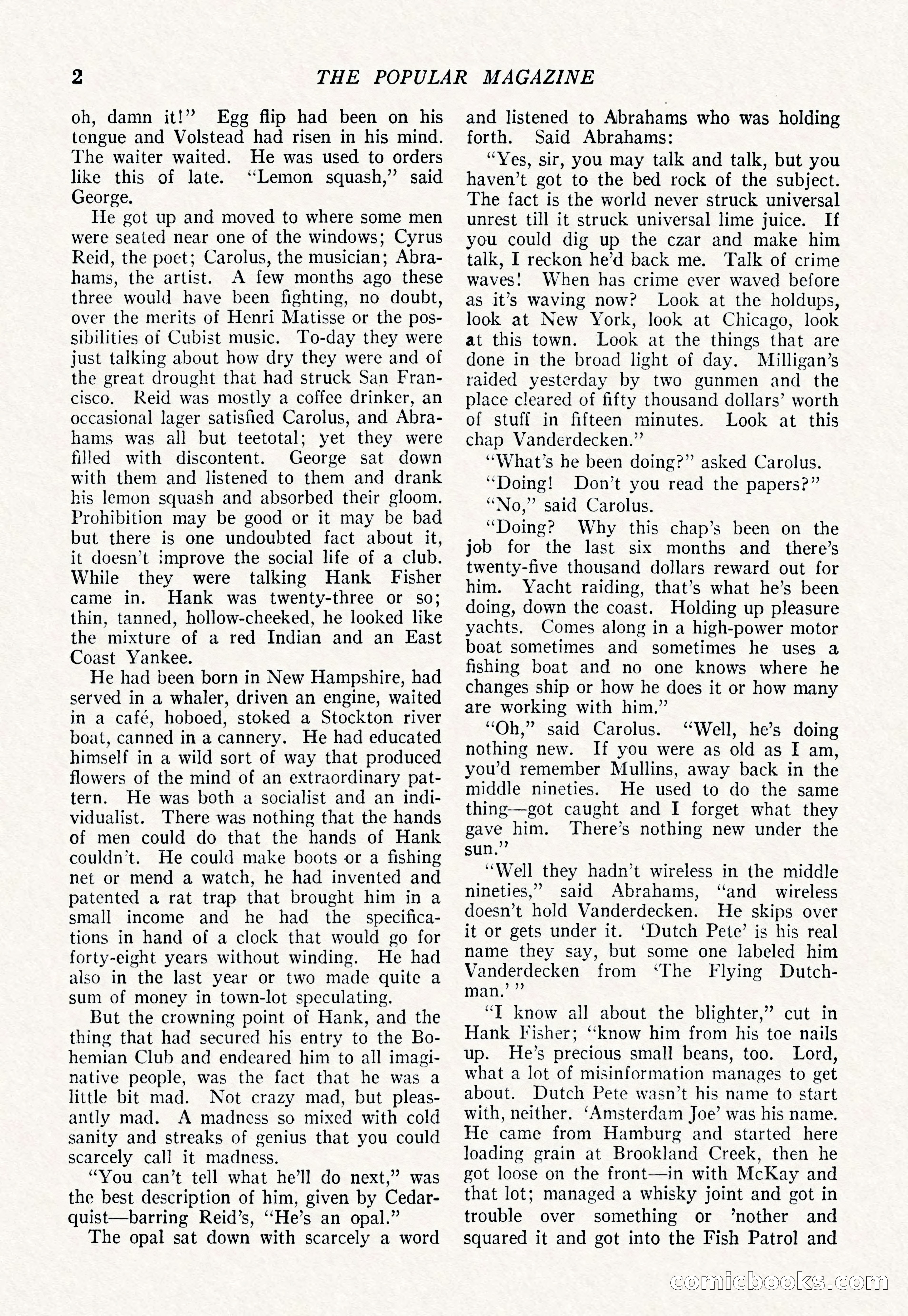 The Popular Magazine, March 7, 1922 — page 12 of 208