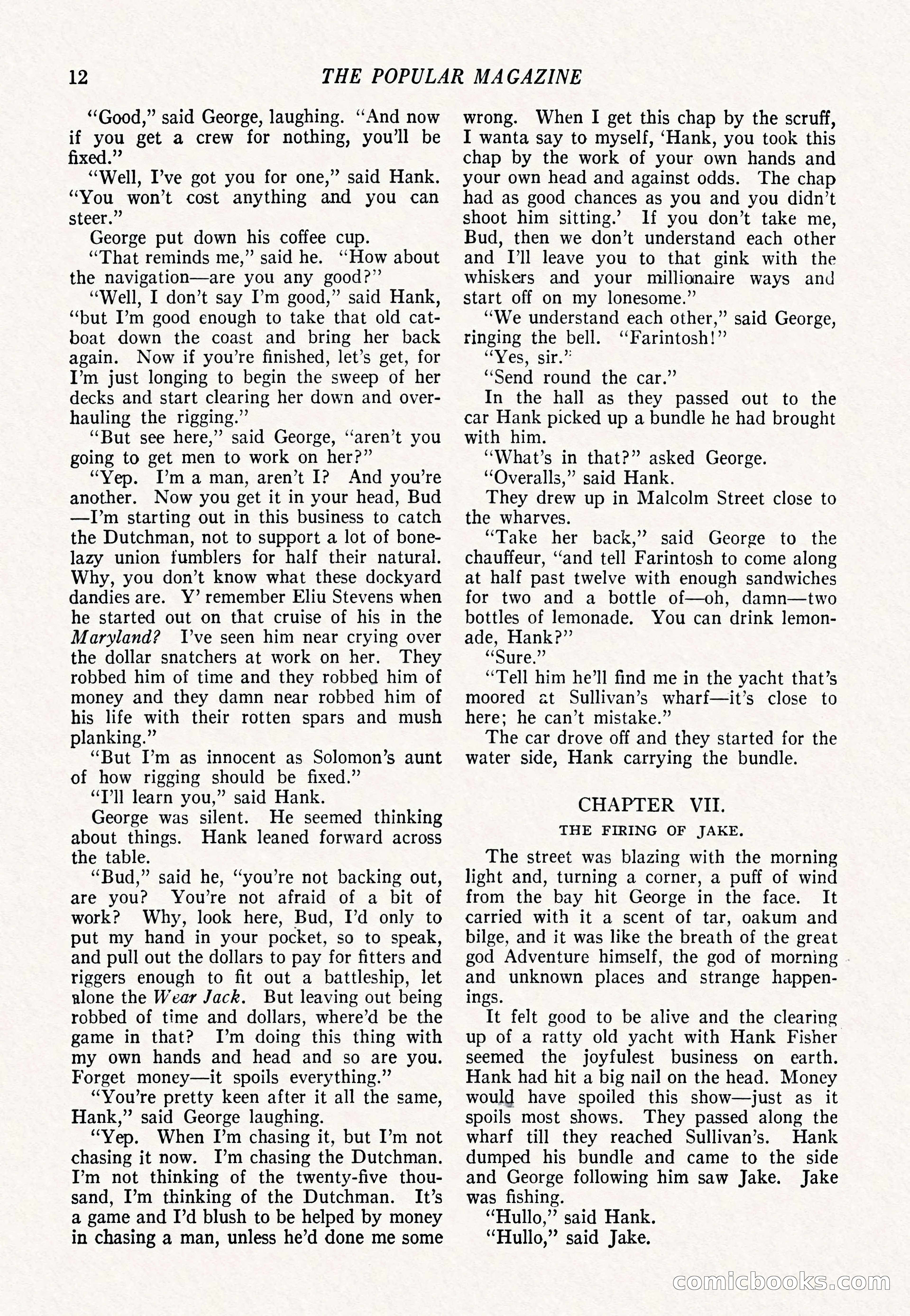 The Popular Magazine, March 7, 1922 — page 22 of 208