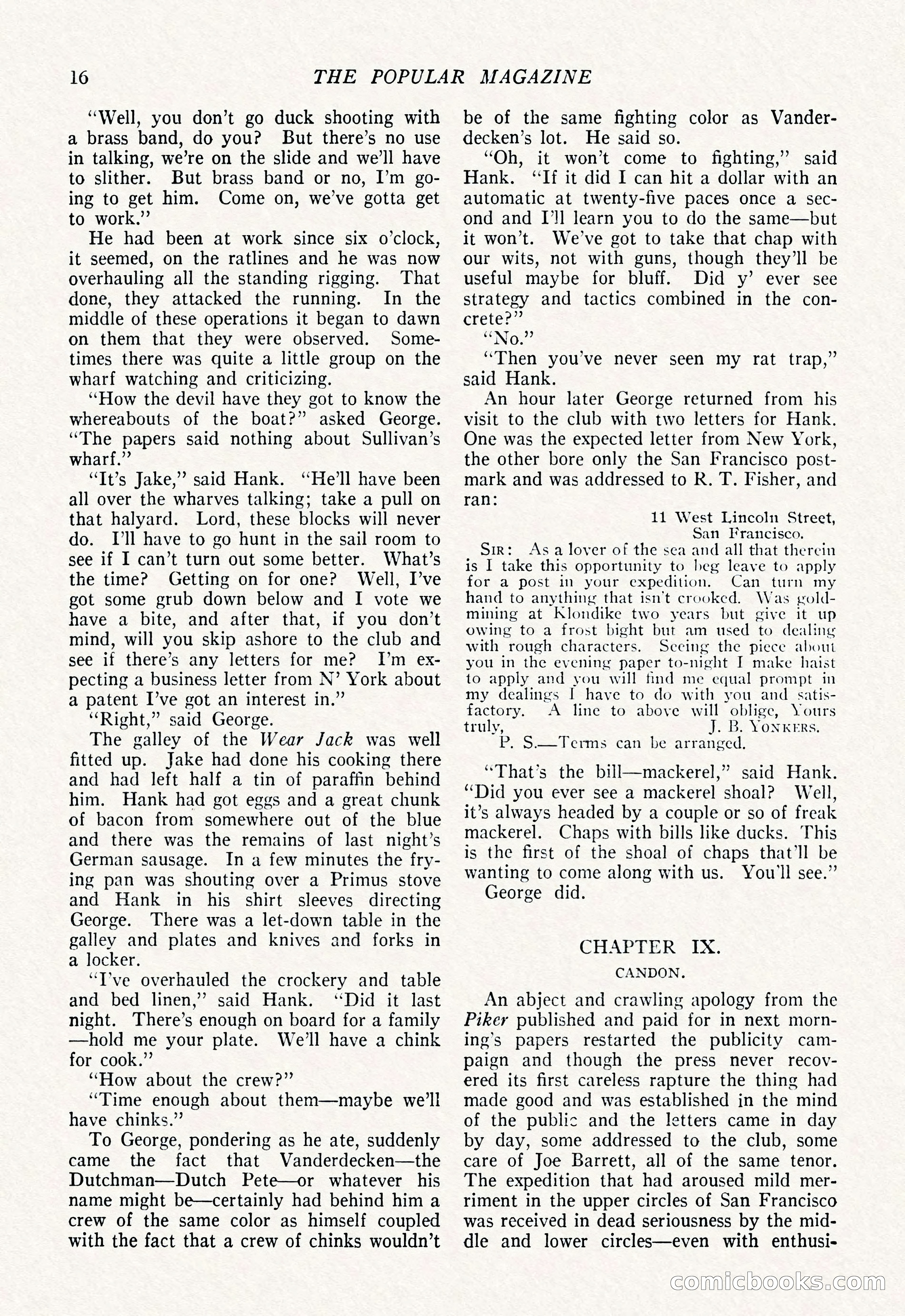 The Popular Magazine, March 7, 1922 — page 26 of 208