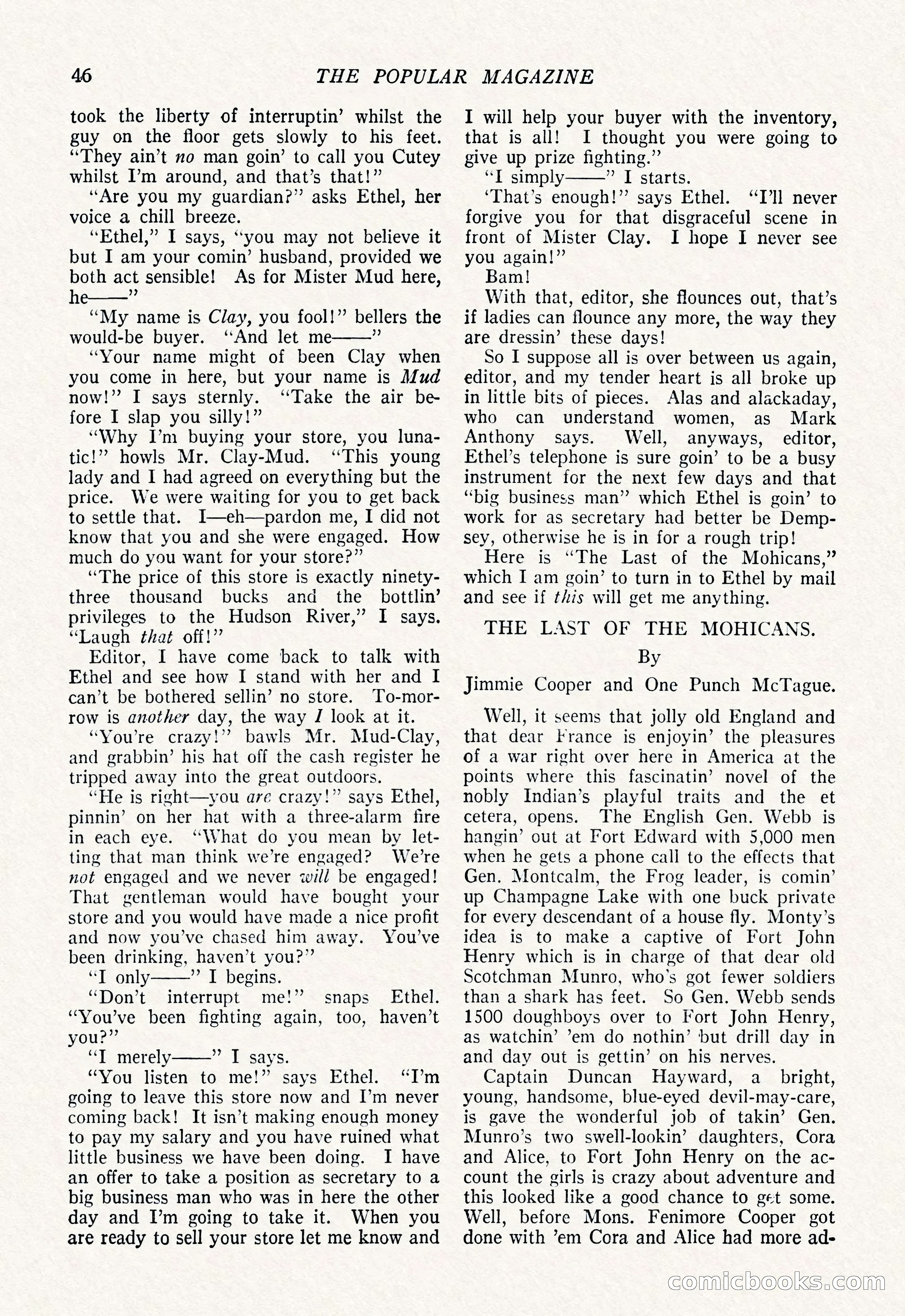 The Popular Magazine, March 7, 1922 — page 56 of 208