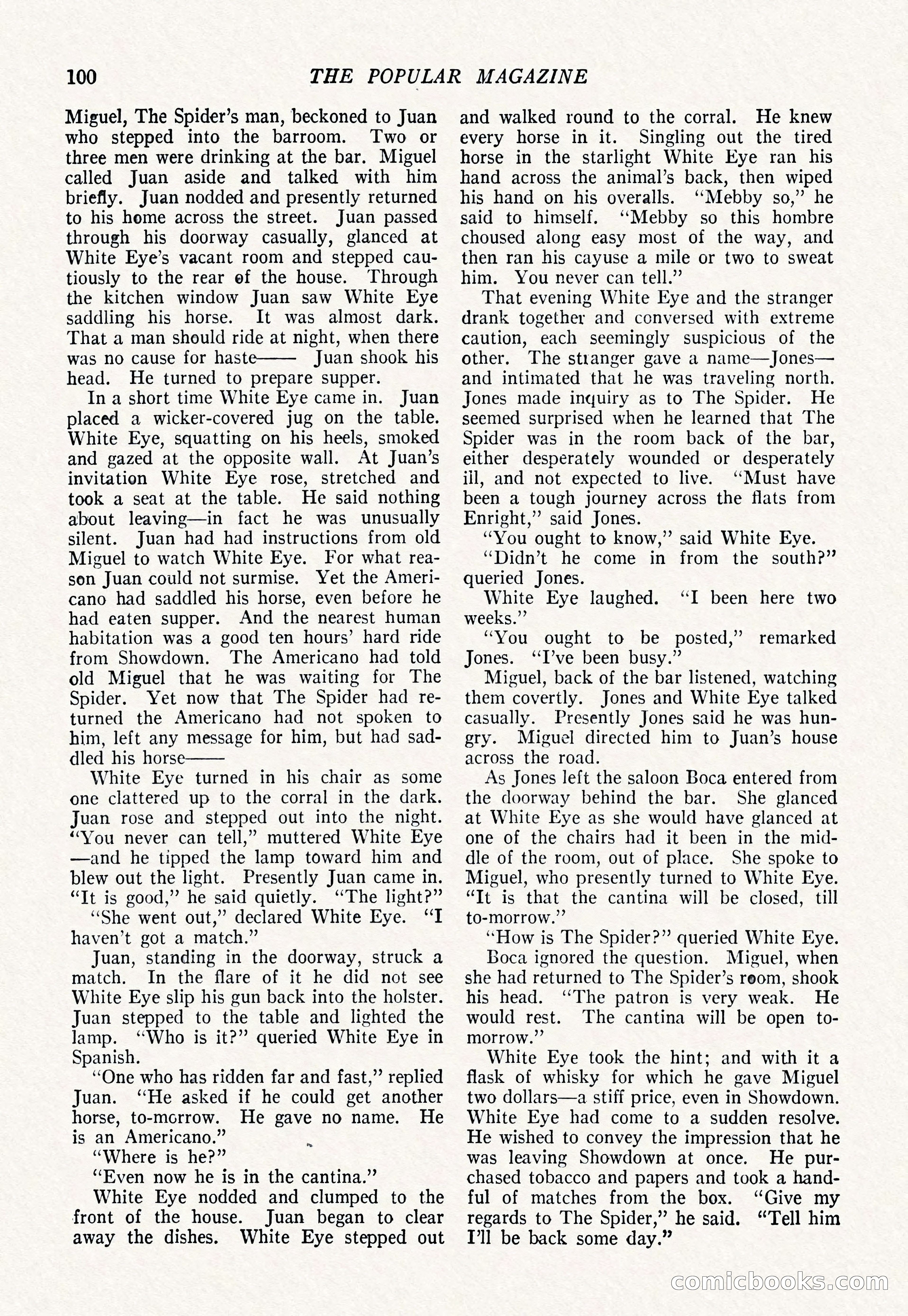The Popular Magazine, March 7, 1922 — page 110 of 208