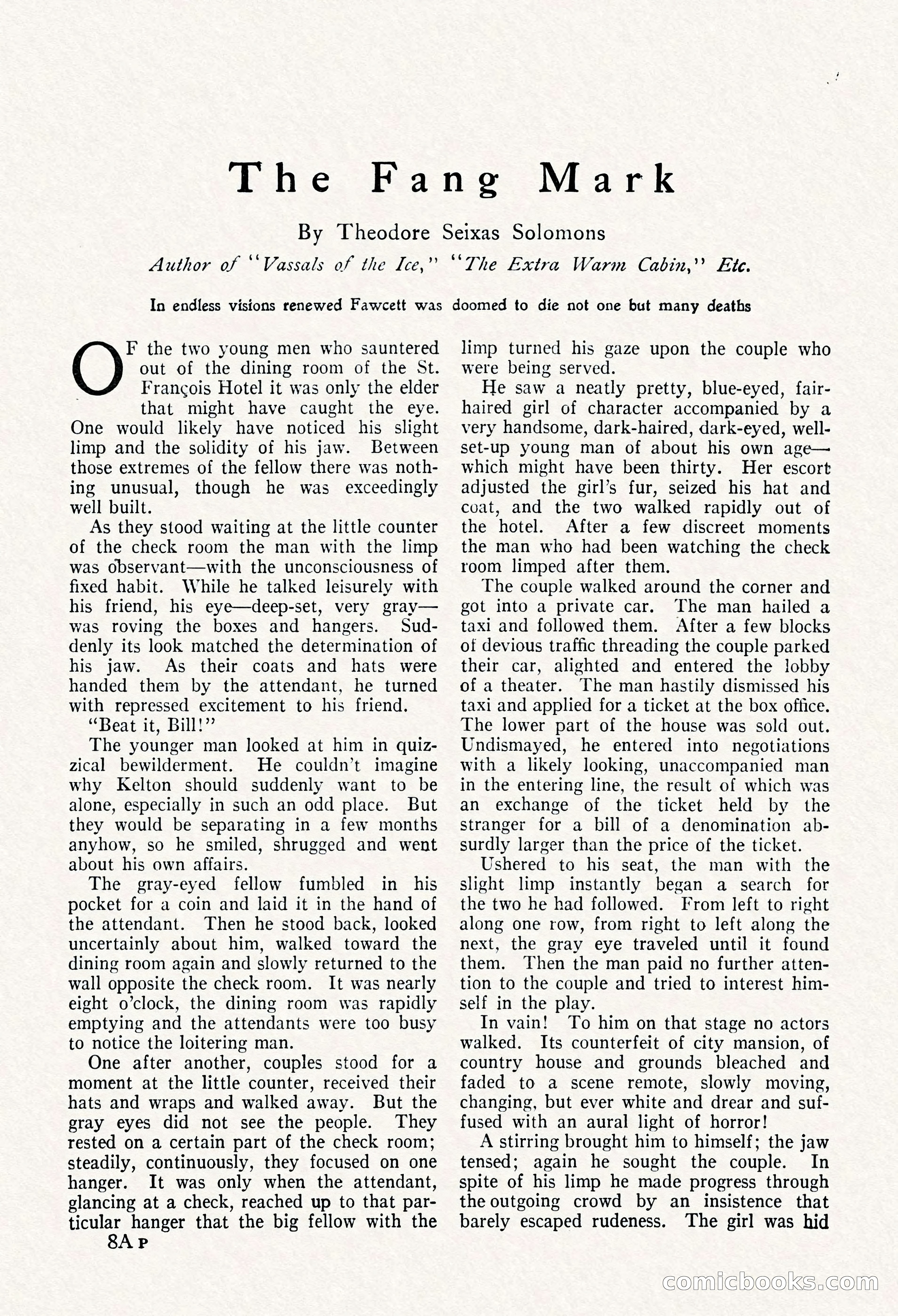 The Popular Magazine, March 7, 1922 — page 123 of 208
